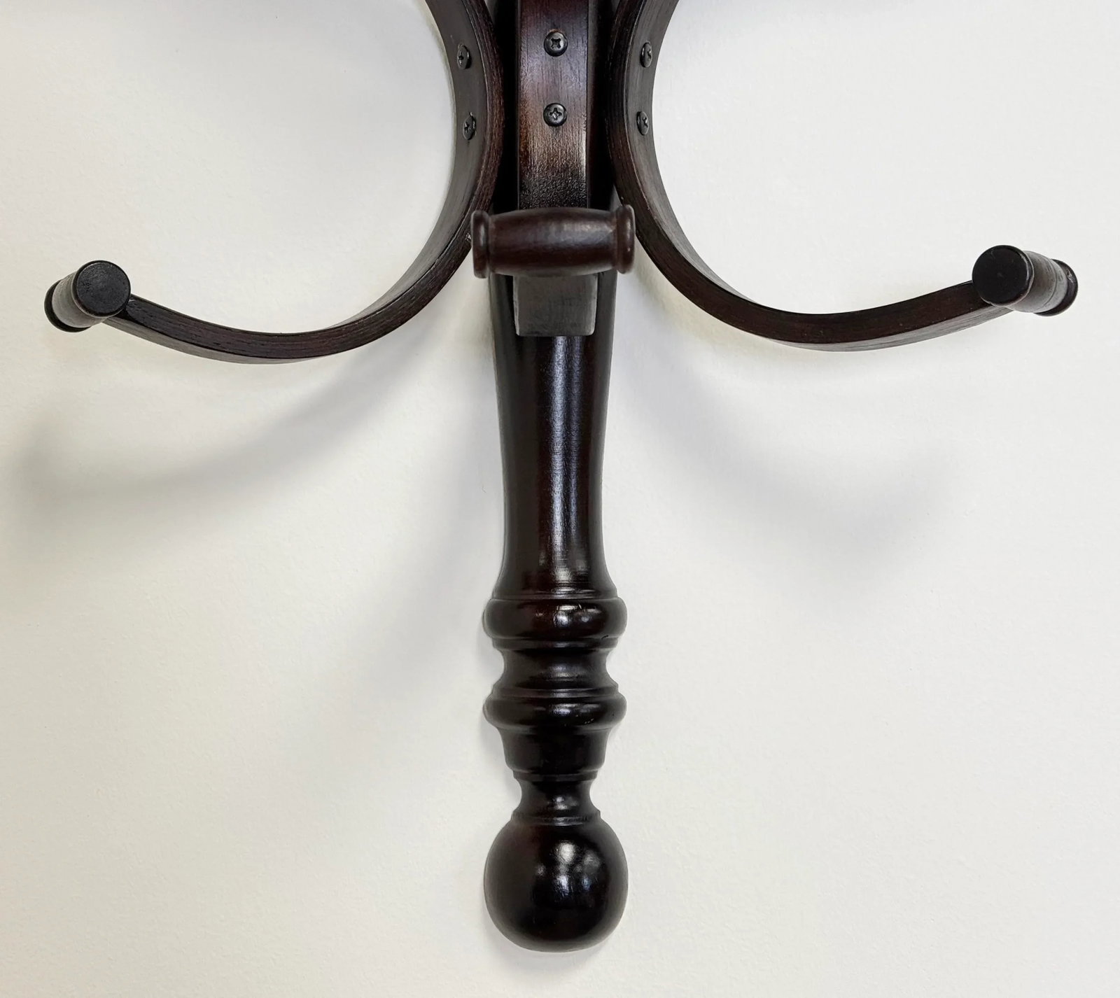 Vintage Bentwood Thonet Style Coat Hat Wall Hook - 6