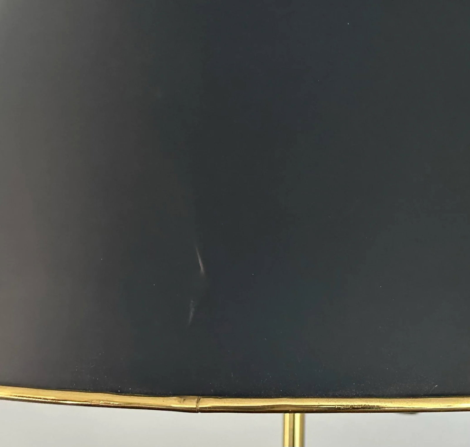 French Empire Louis XVI Style Bouillotte Lamp Brass With Black Tole Shade - 12