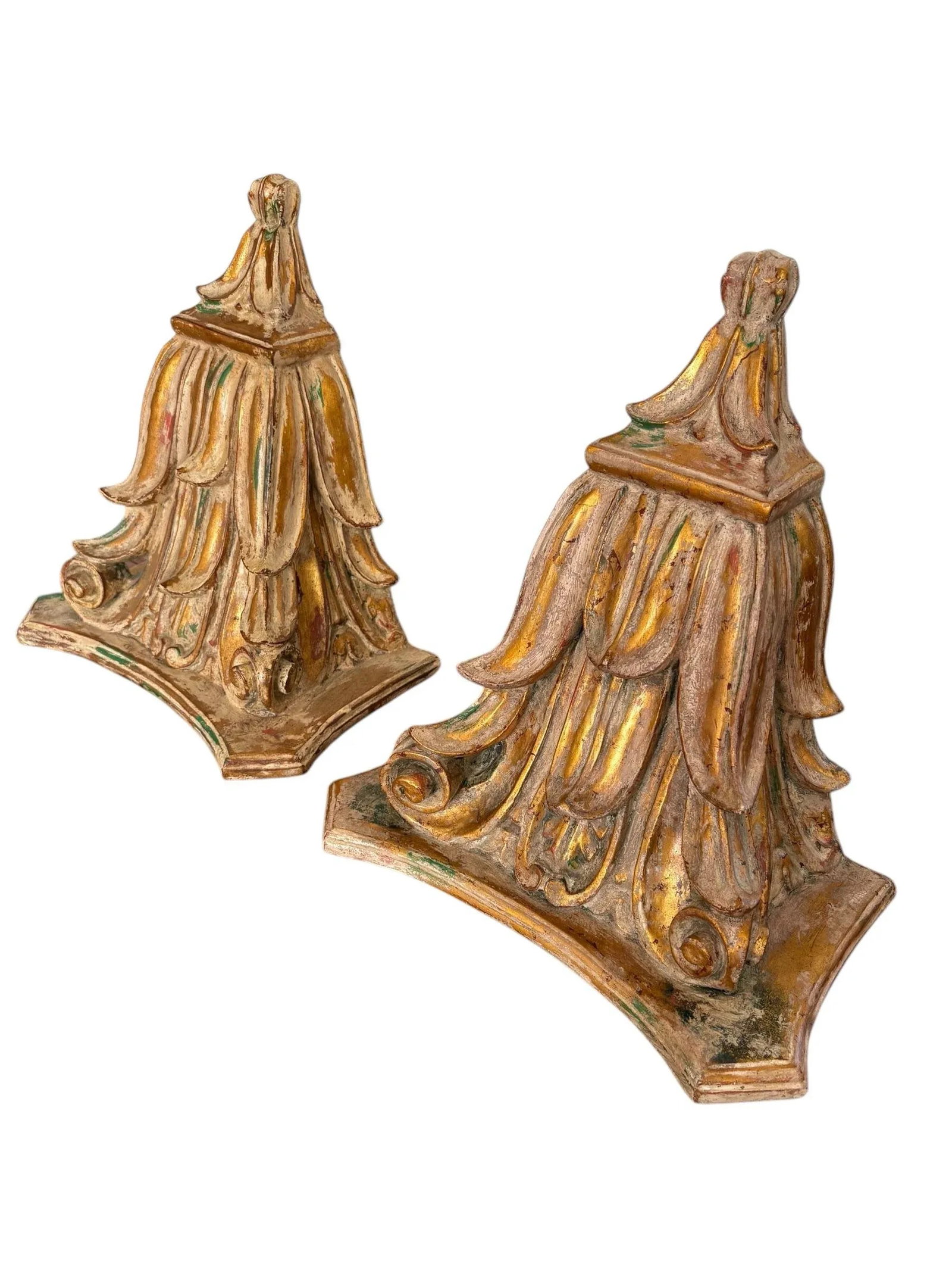Large Regency Gilded Wall Brackets/ Shelves - a Pair - 2
