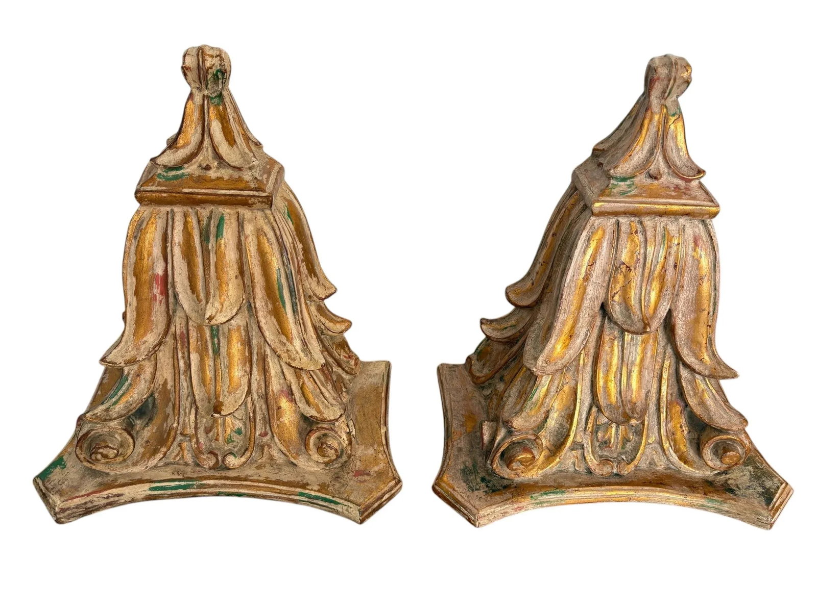 Large Regency Gilded Wall Brackets/ Shelves - a Pair - 3