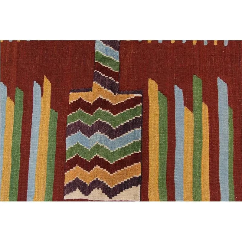 Handwoven Scandinavian Style Persian Kilim Area Rug - 3'9" * 6'3'' - 4