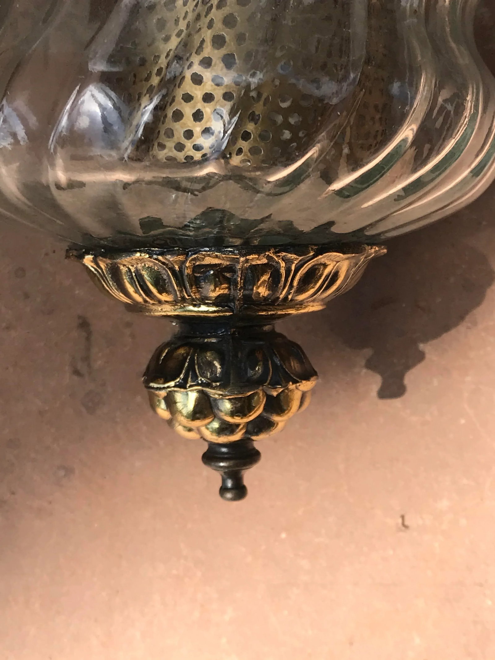 Vintage Hollywood Regency Style Swag Lamp - 9