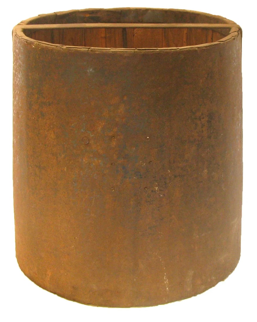 Antique French Wood & Metal Grain Measure Bucket - 6
