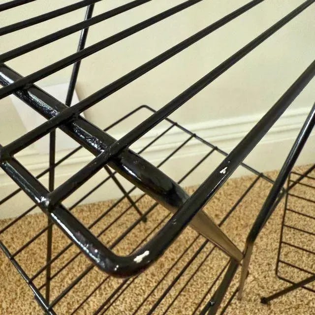 Mid-Century Modern Metal Three-Tiered Plant Stands, Pair (2) - 10