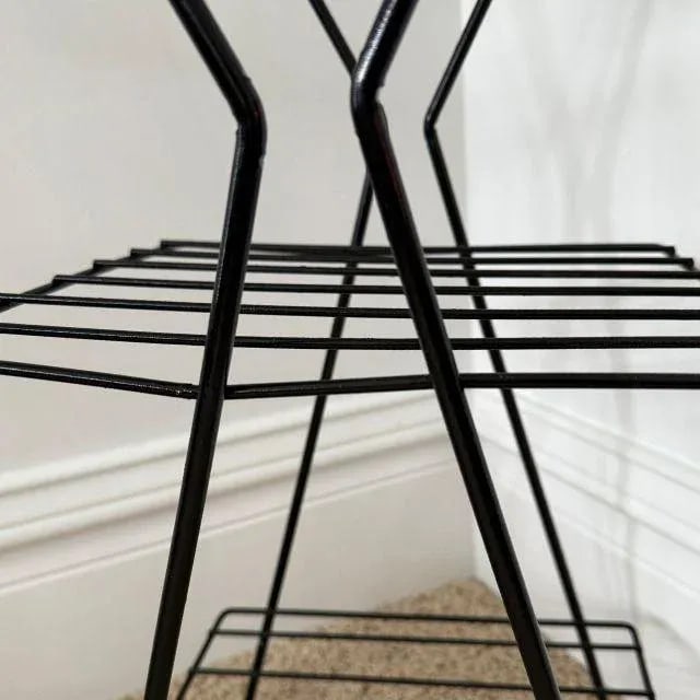 Mid-Century Modern Metal Three-Tiered Plant Stands, Pair (2) - 9