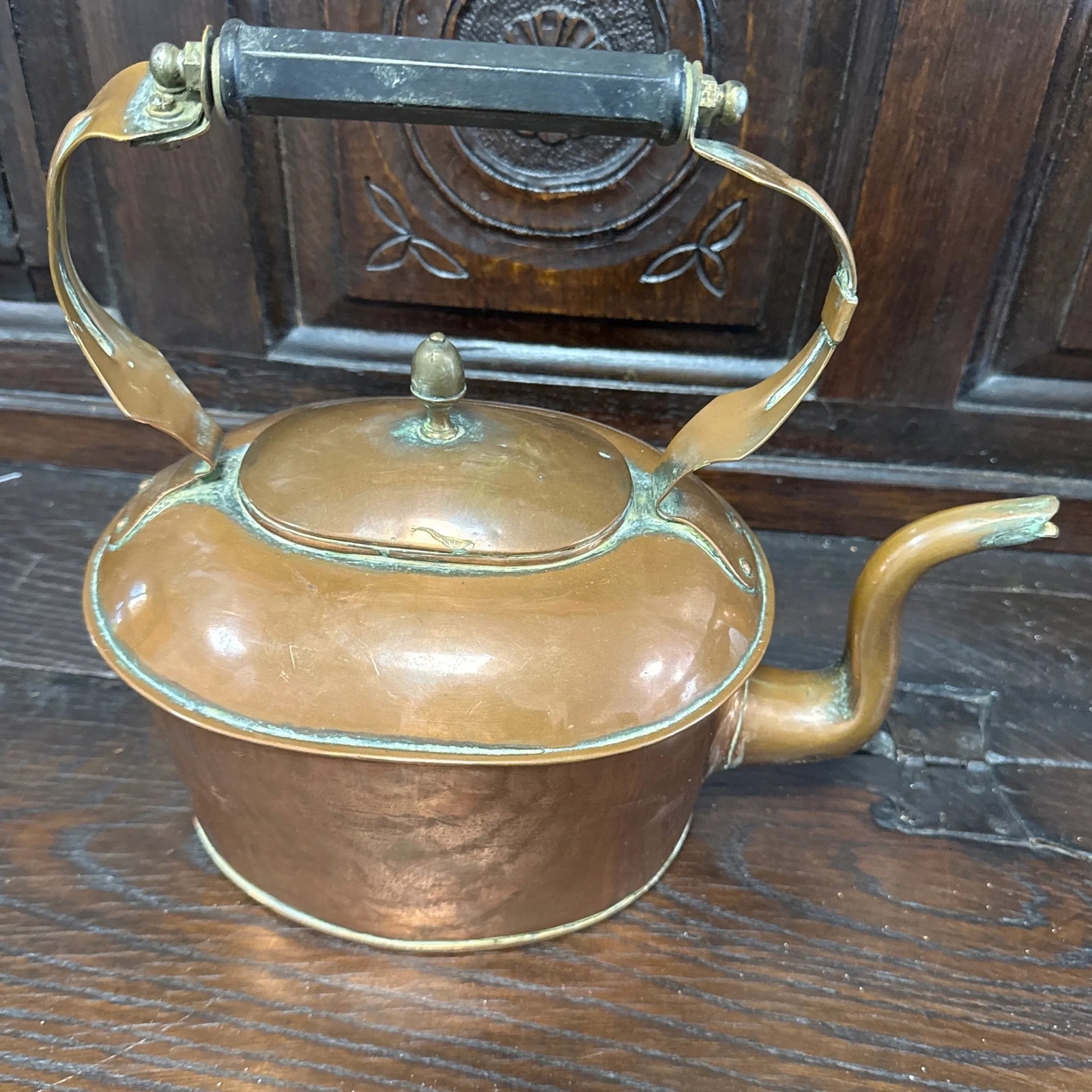 Antique English Copper Kettle - 2