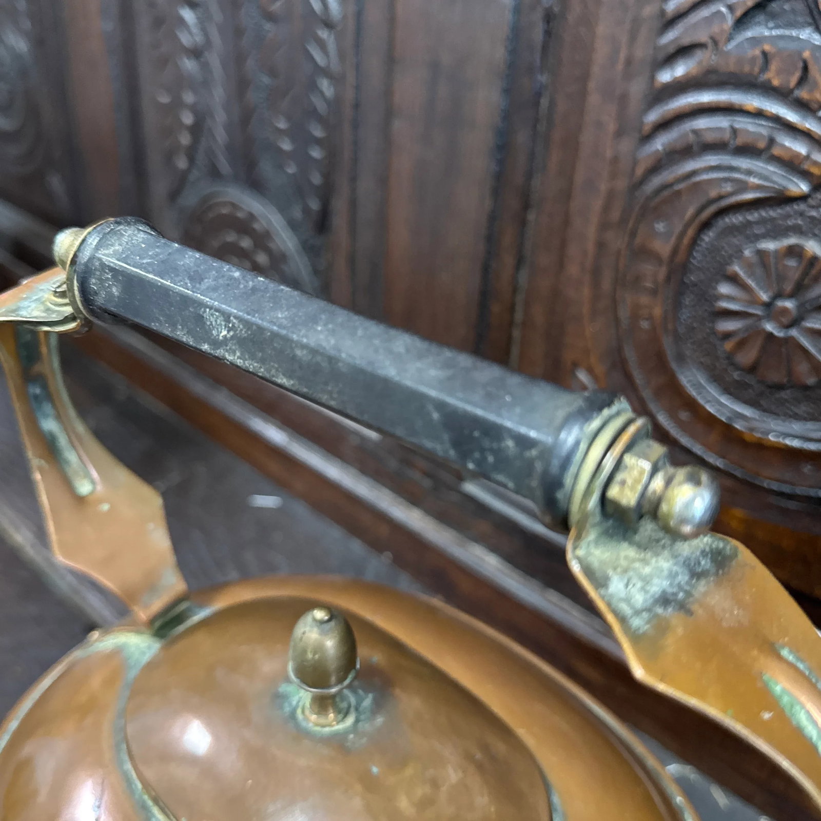 Antique English Copper Kettle - 4