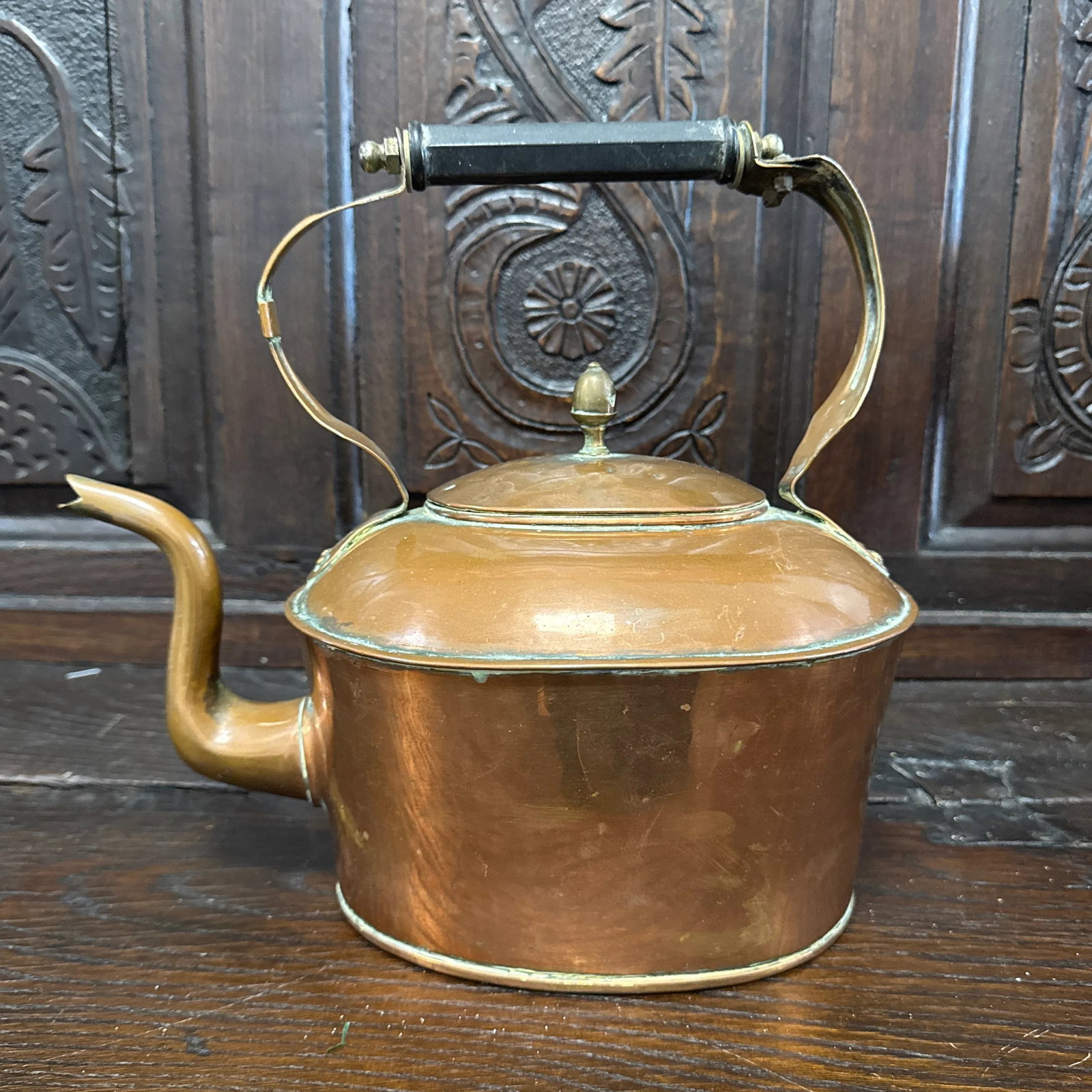 Antique English Copper Kettle - 7