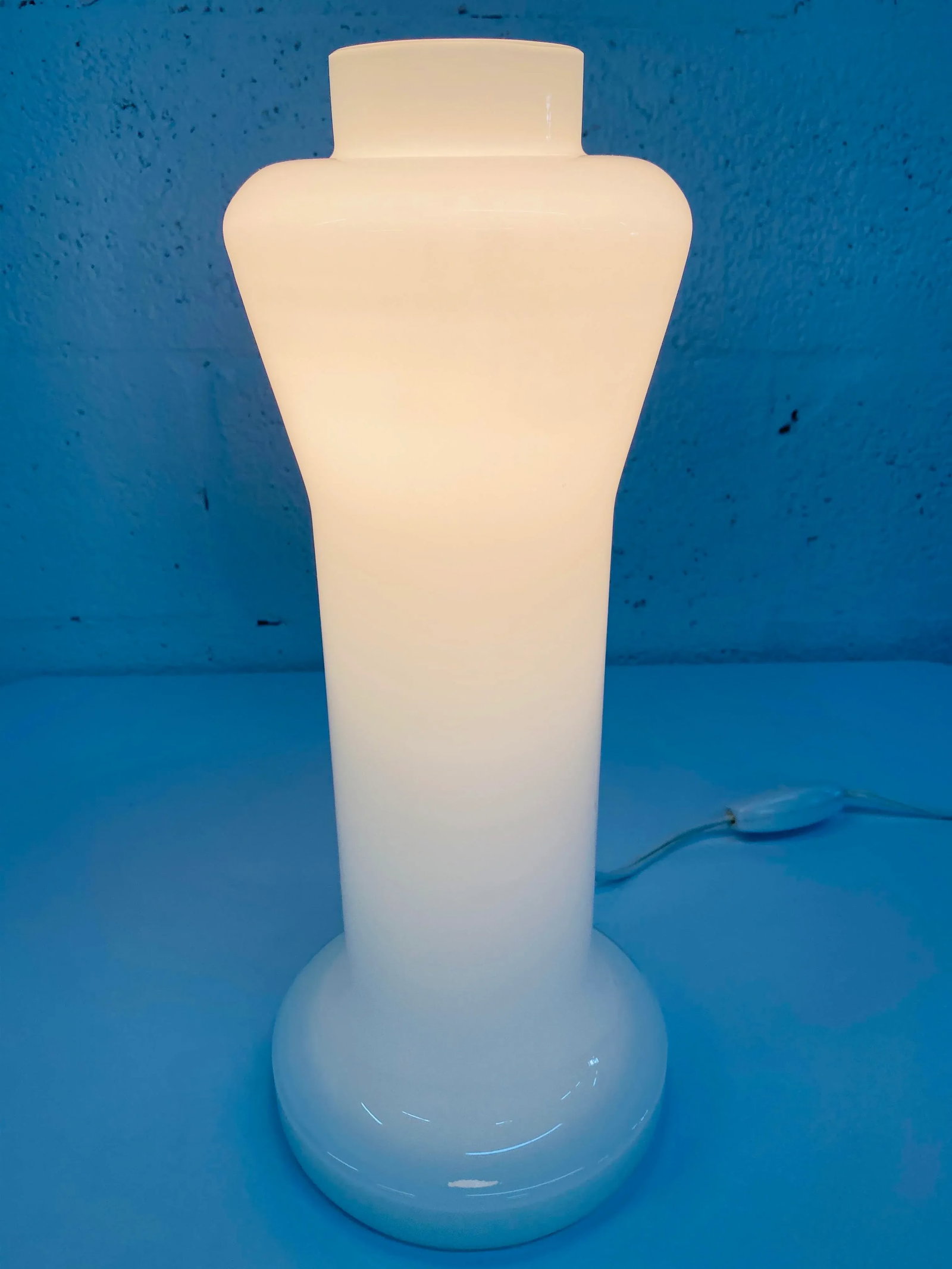 1970s Art Deco Revival Murano Glass Table Lamp - 2