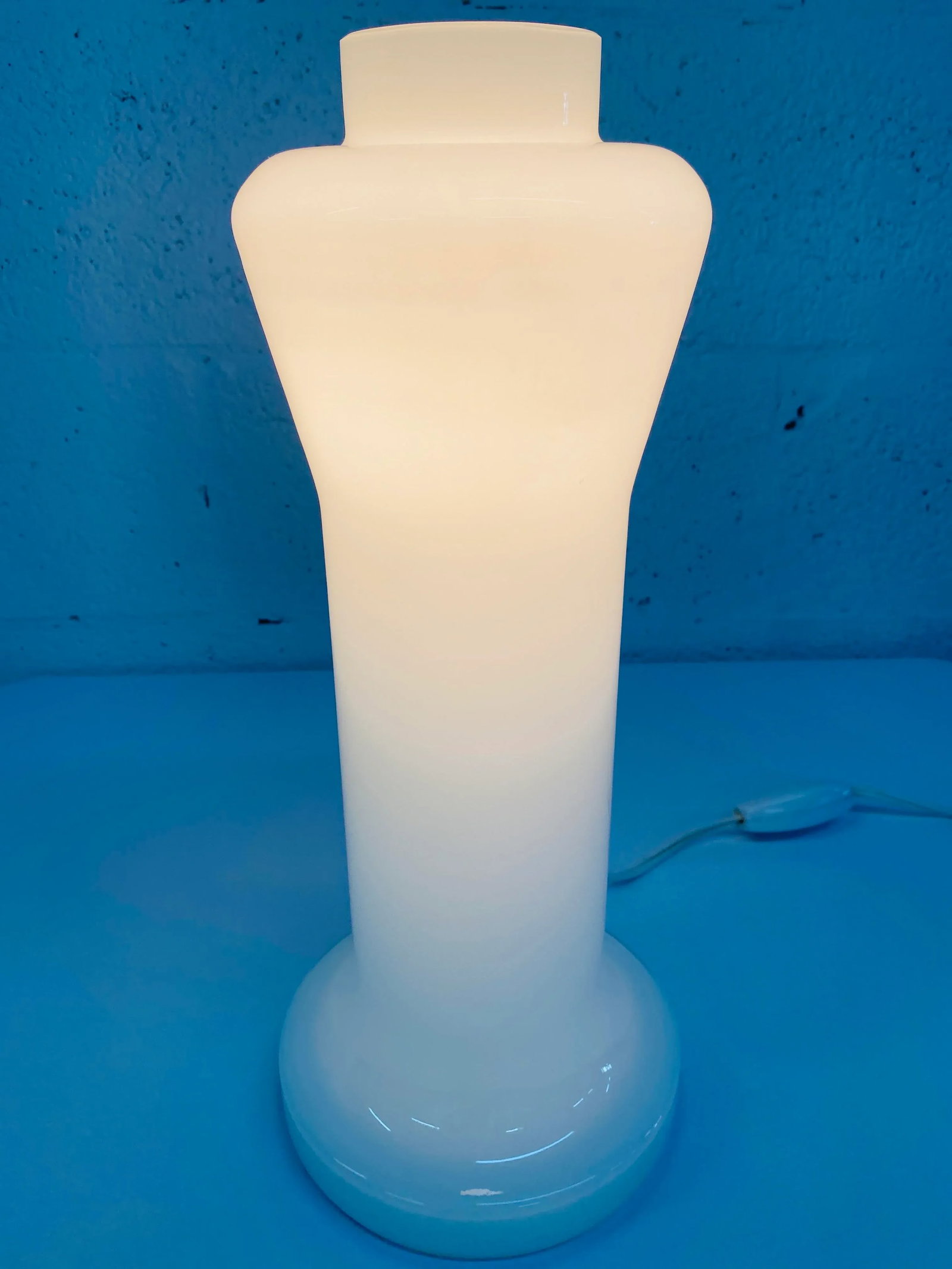 1970s Art Deco Revival Murano Glass Table Lamp - 3