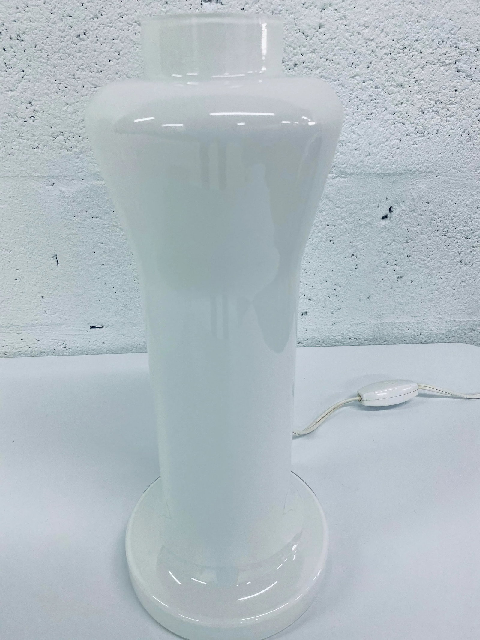 1970s Art Deco Revival Murano Glass Table Lamp - 7
