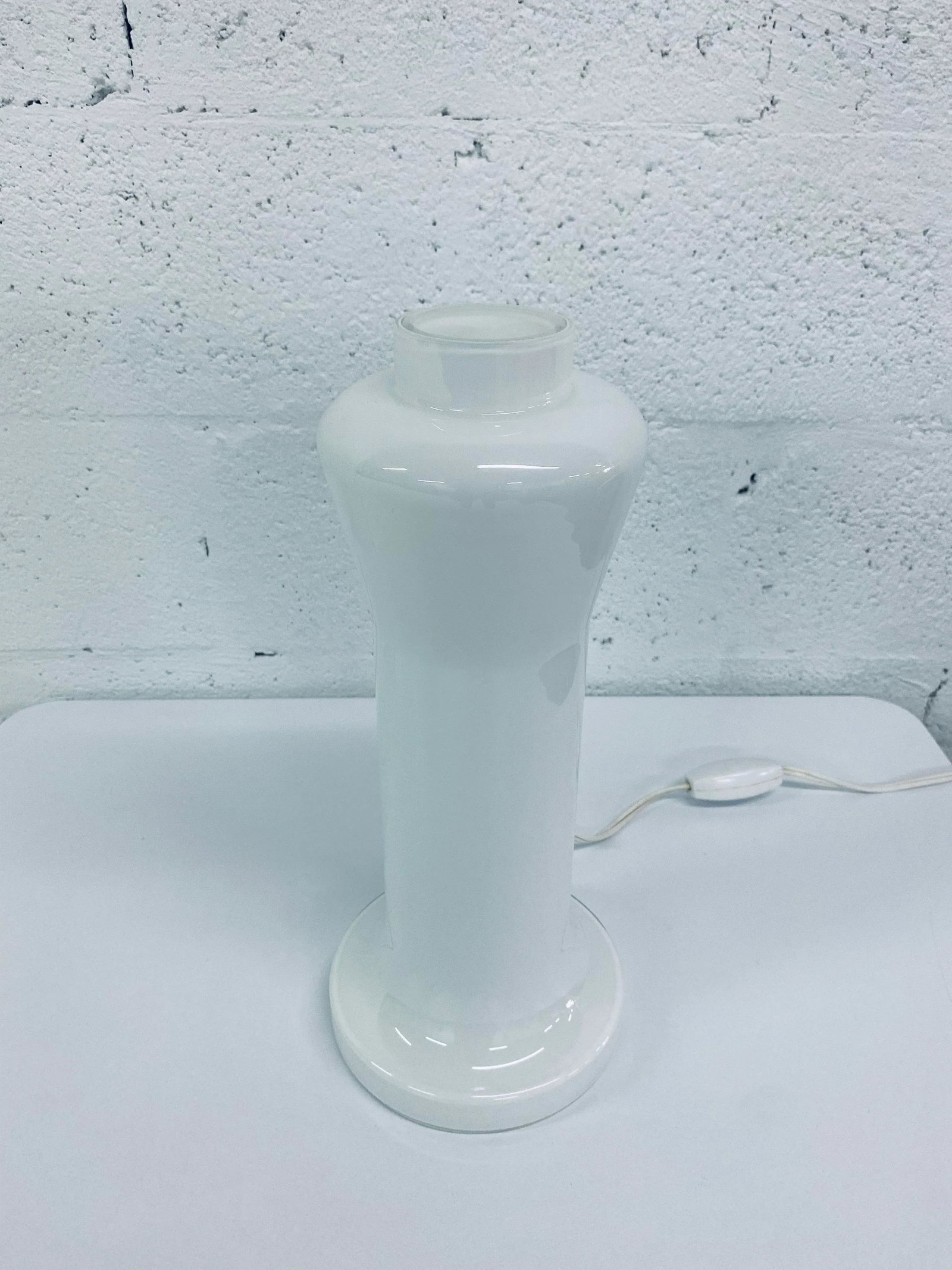 1970s Art Deco Revival Murano Glass Table Lamp - 8