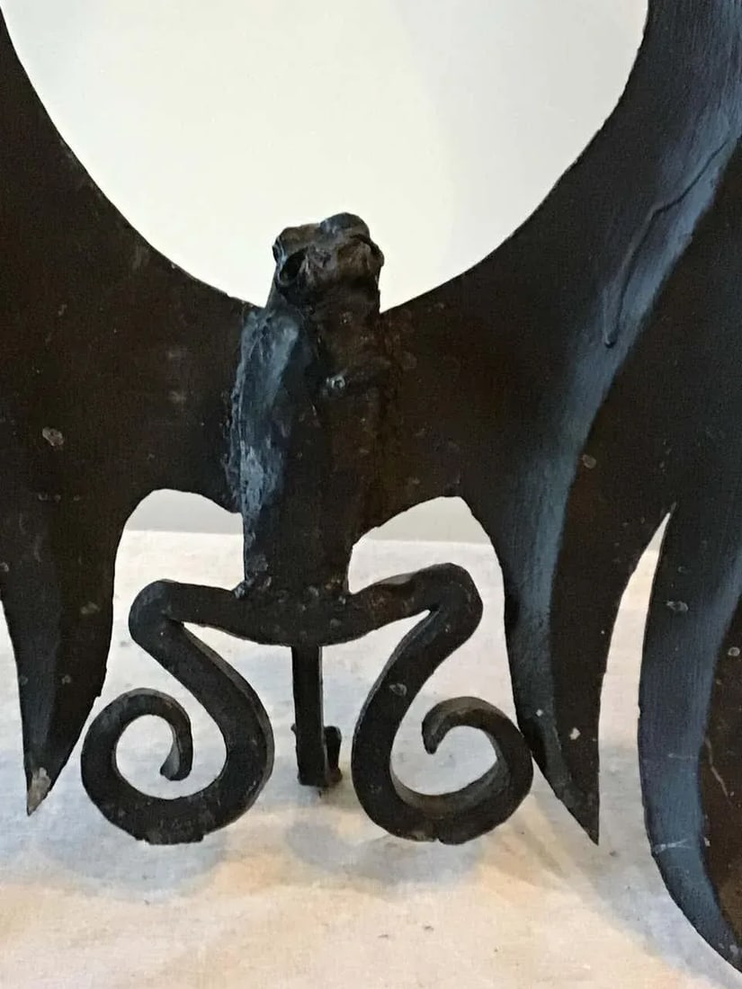 1920s Handmade Dragon Andirons - 11