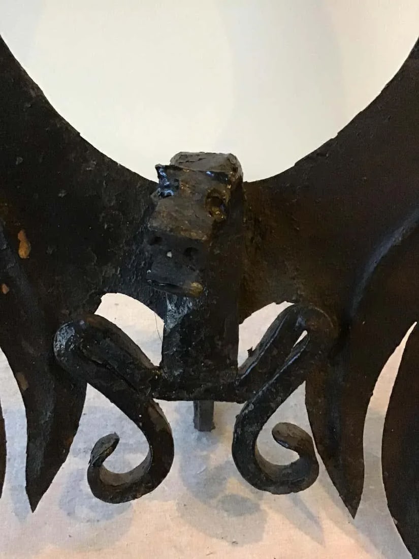 1920s Handmade Dragon Andirons - 4