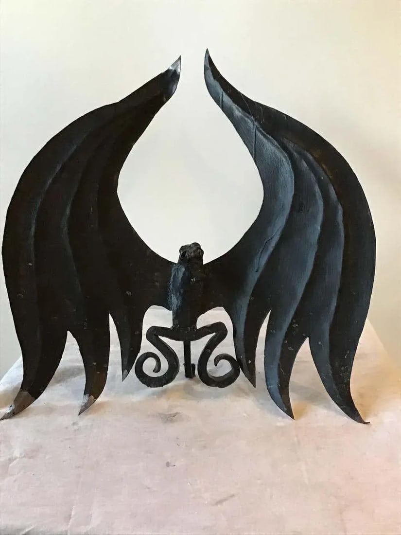 1920s Handmade Dragon Andirons - 6