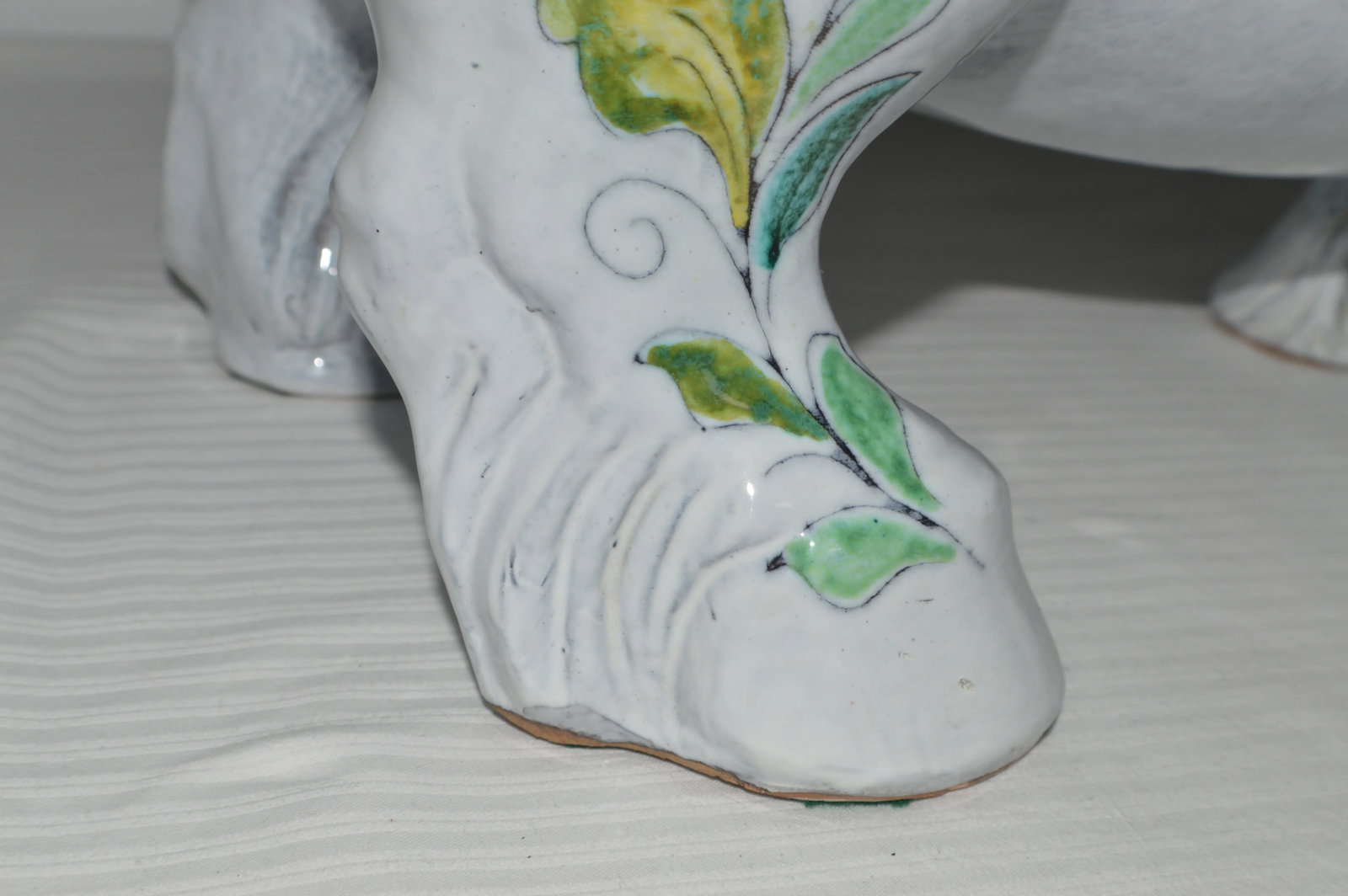 1960s Raymor Mancioli Incised Floral Italian Extra Large Pottery Horse Pugi Sculpture 18" - 10