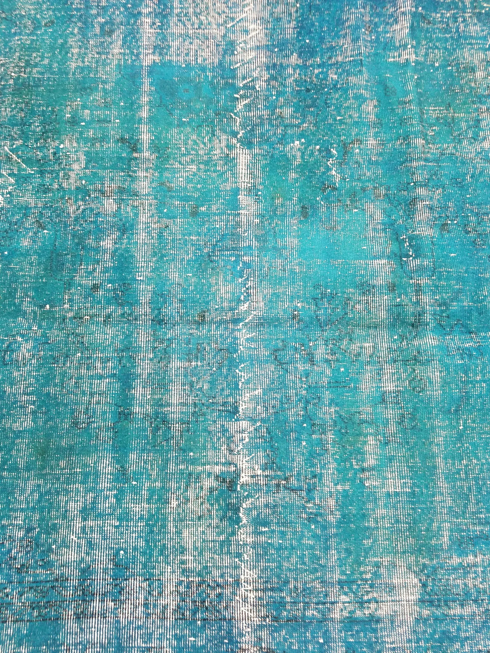 Vintage Turkish Anatolian Overdyed Hand Knotted Organic Wool Fine Weave Rug,8'9"x11'10" - 2