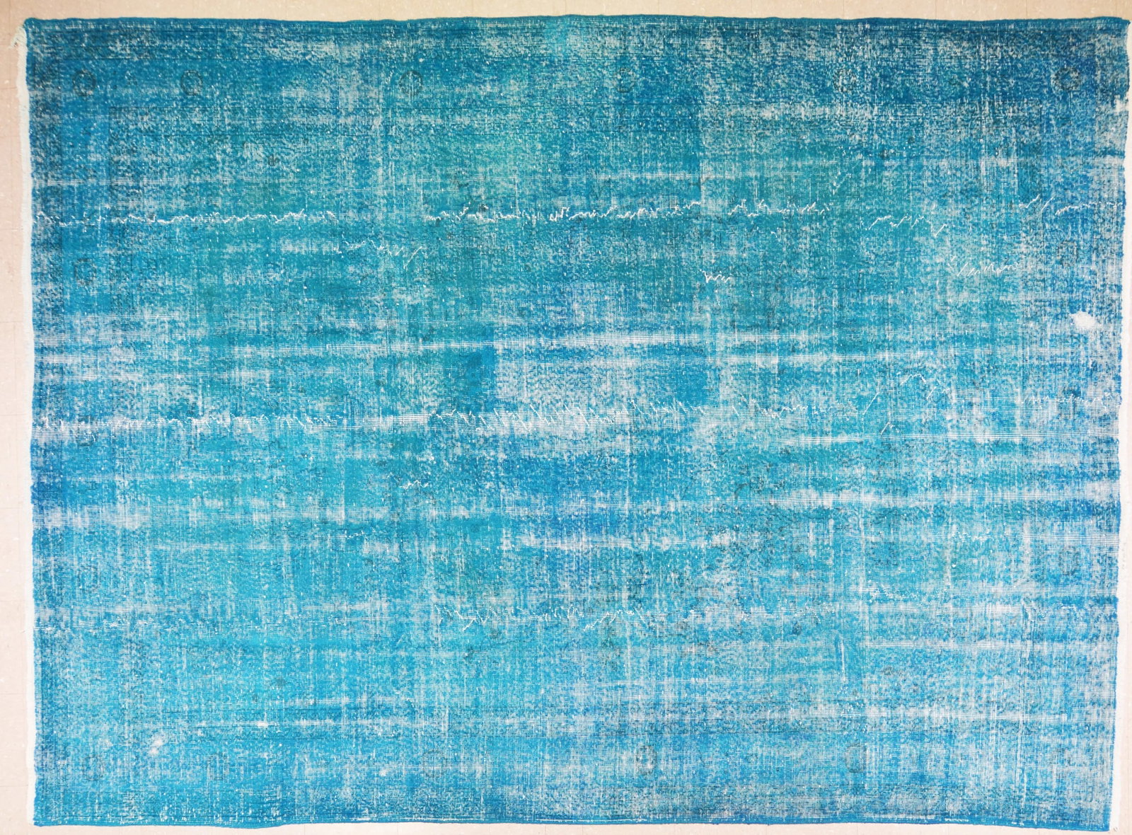 Vintage Turkish Anatolian Overdyed Hand Knotted Organic Wool Fine Weave Rug,8'9"x11'10" - 5