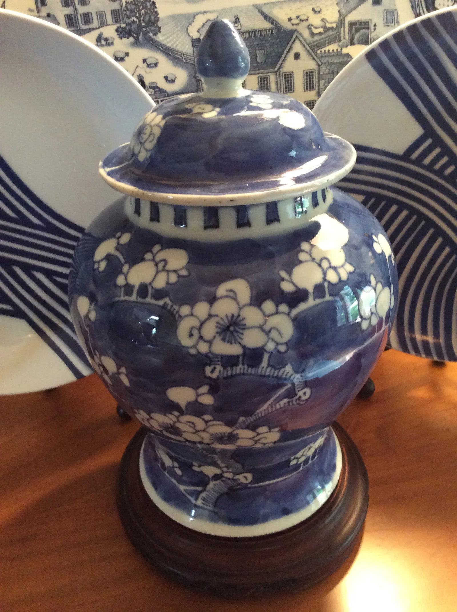 Mid 20th Century Chinoiserie Ginger Jar - 9