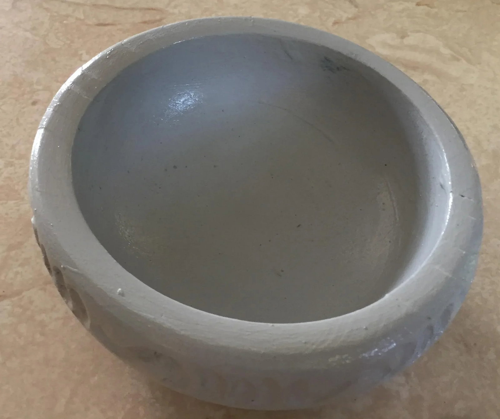 1970s Cloud Blue Hand Turned Wooden Bowl - 2