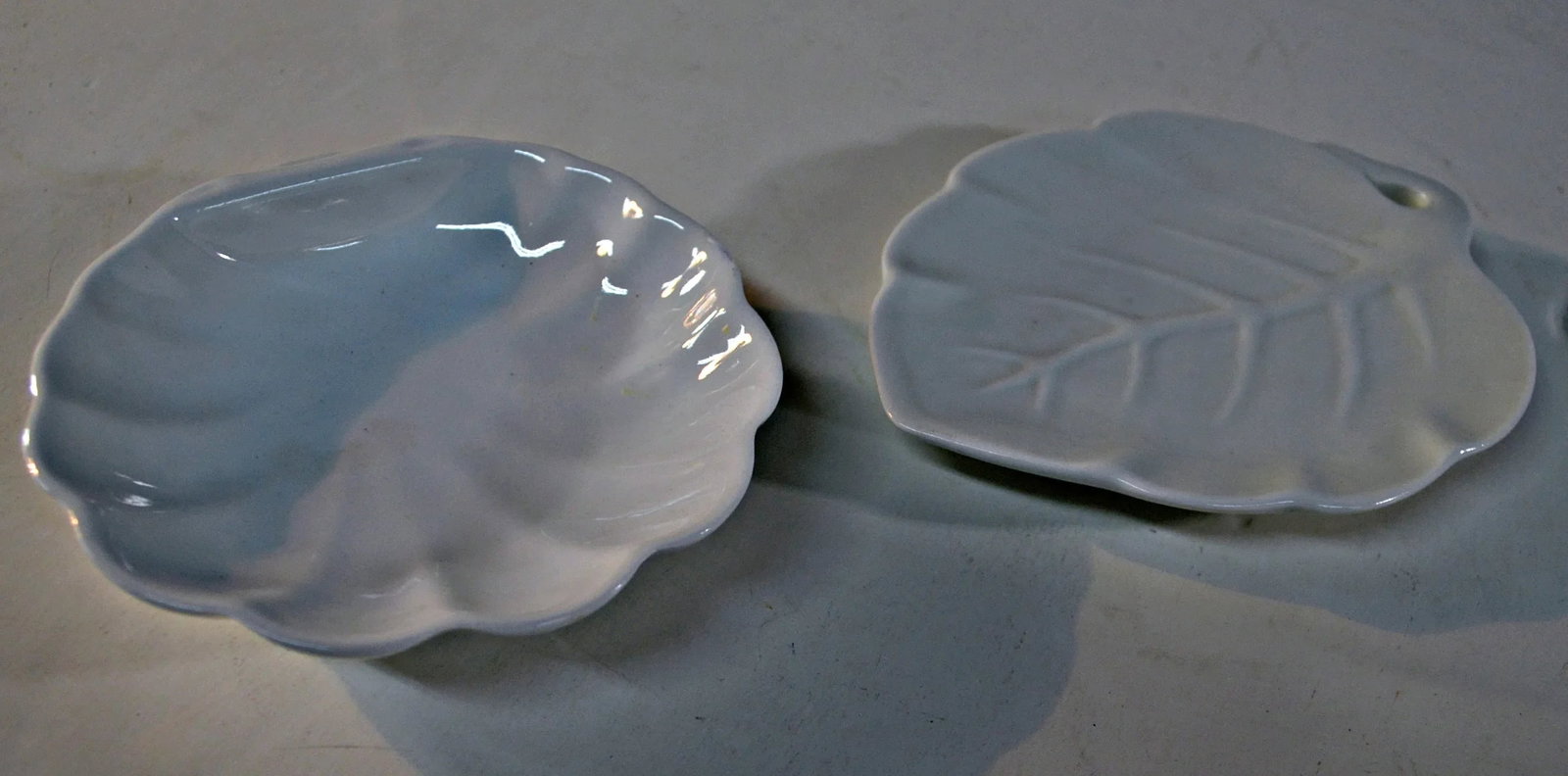 Vintage Lillian Vernon White Ceramic Dishes - A Pair - 6