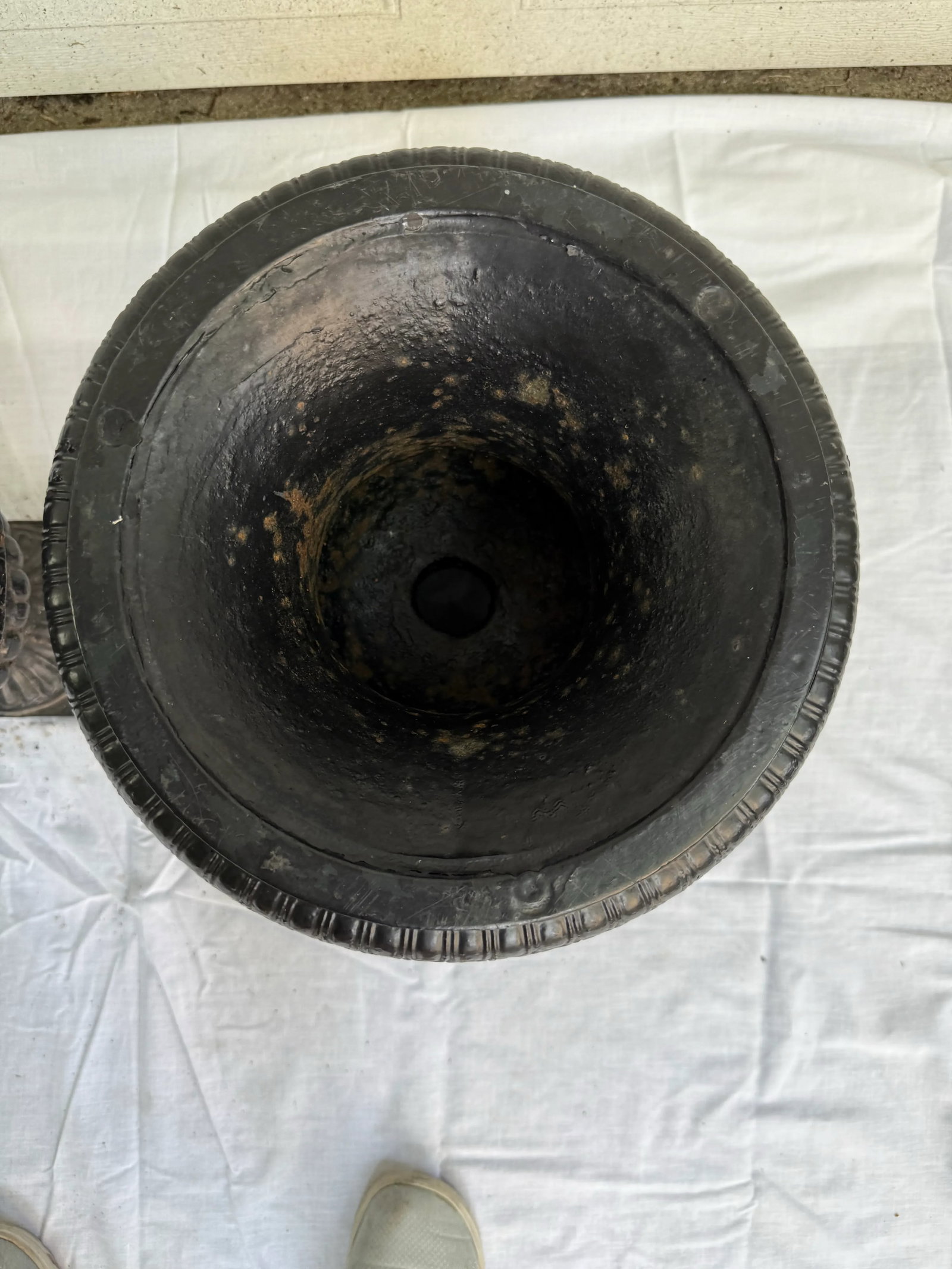 Vintage Cast Iron Planters- A Pair - 6