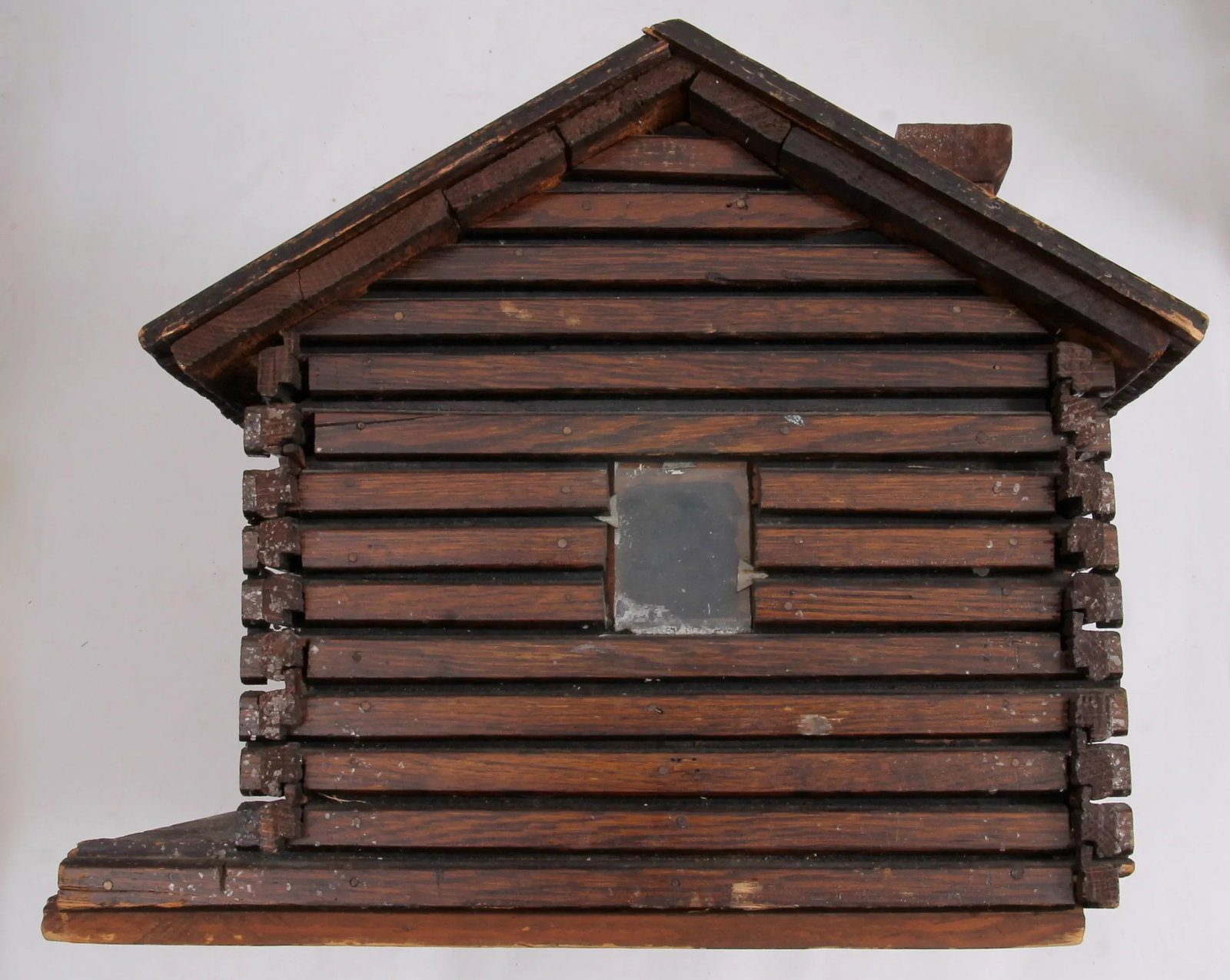 Vintage Handmade Log Cabin Model - 3