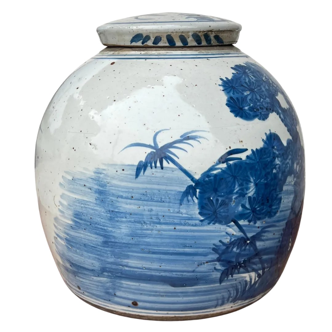Chinoiserie Lidded Ginger Jar - 3