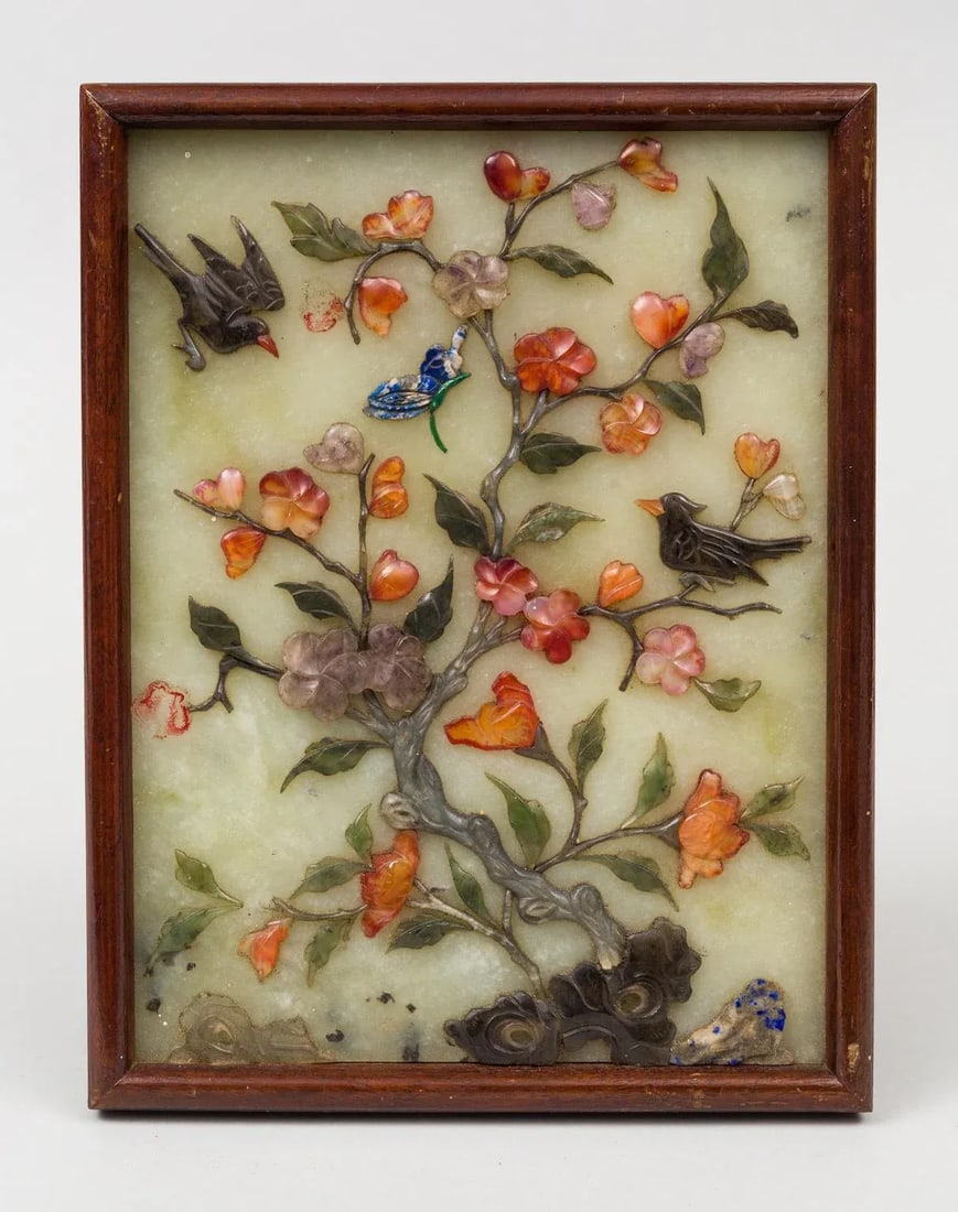 Chinese Hardstone Plaque - 3