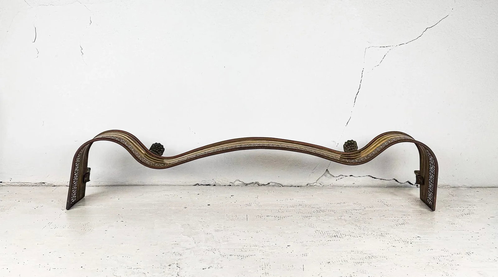 Mid-Century Brass Fireplace Fender - 5