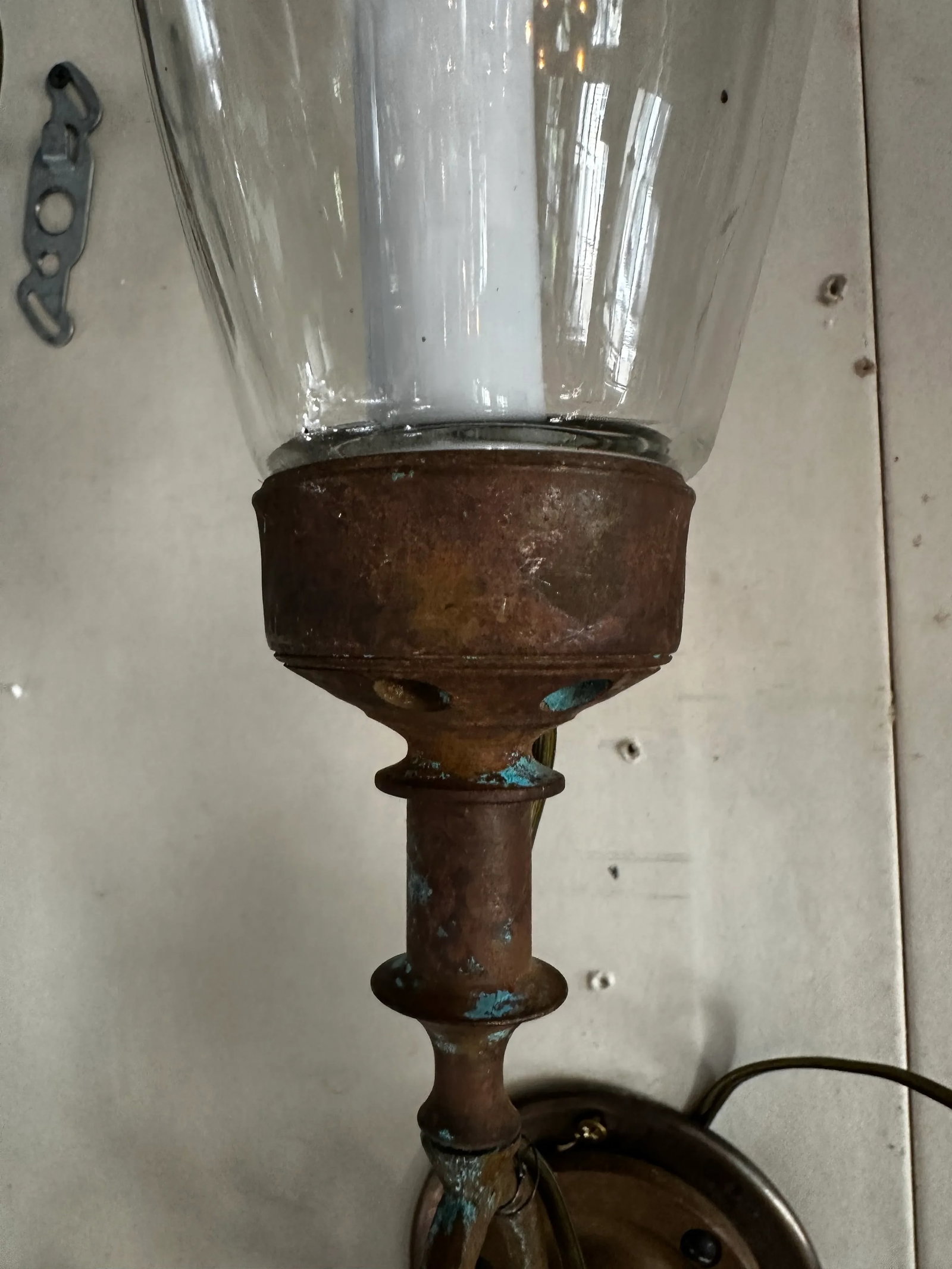 Pair of Vintage Brass Federal Style Wall Sconces - 3