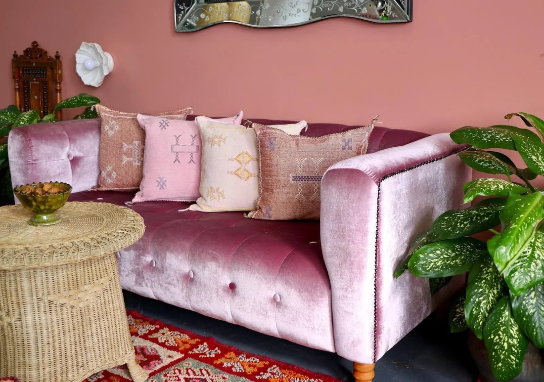 Sabra Silk Copper Pillow - 2