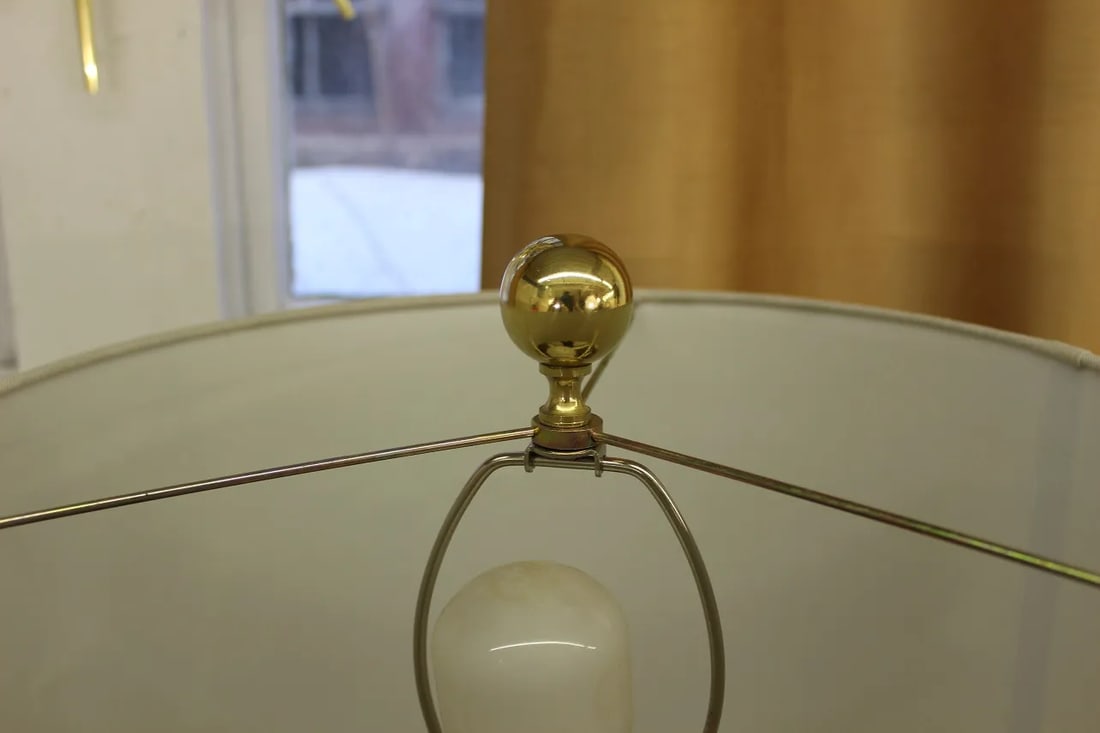 Mid-Century Modern Brass Bullet Lamp - 5