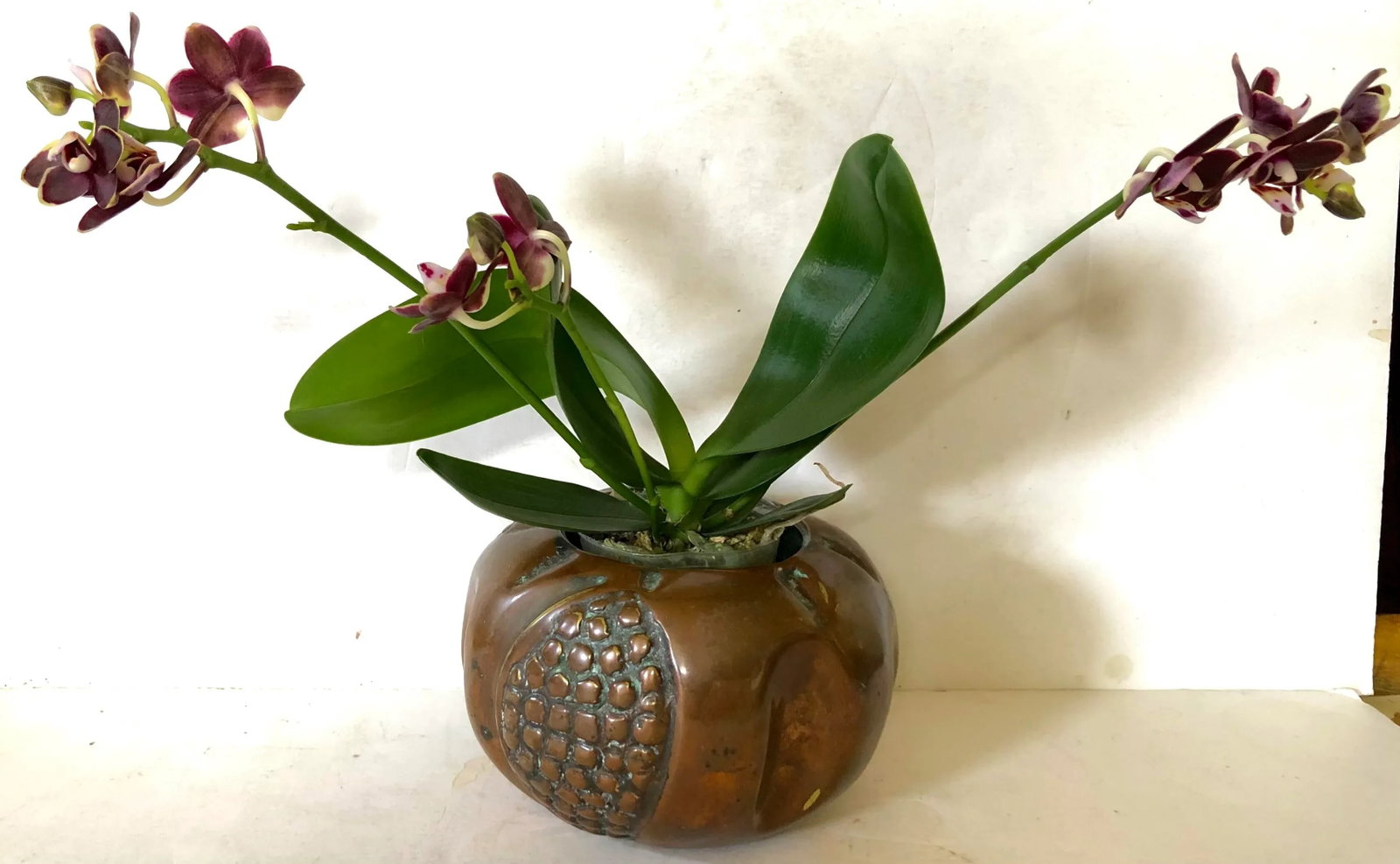 Copper Pomegranate Box/Planter - 8