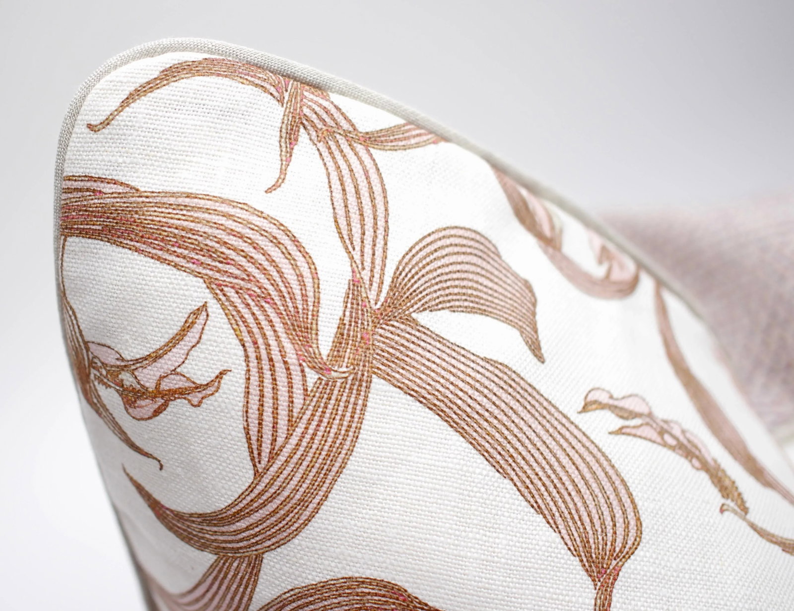 Isobel "Lillium" 25" Square Belgian Linen Pillow - 3
