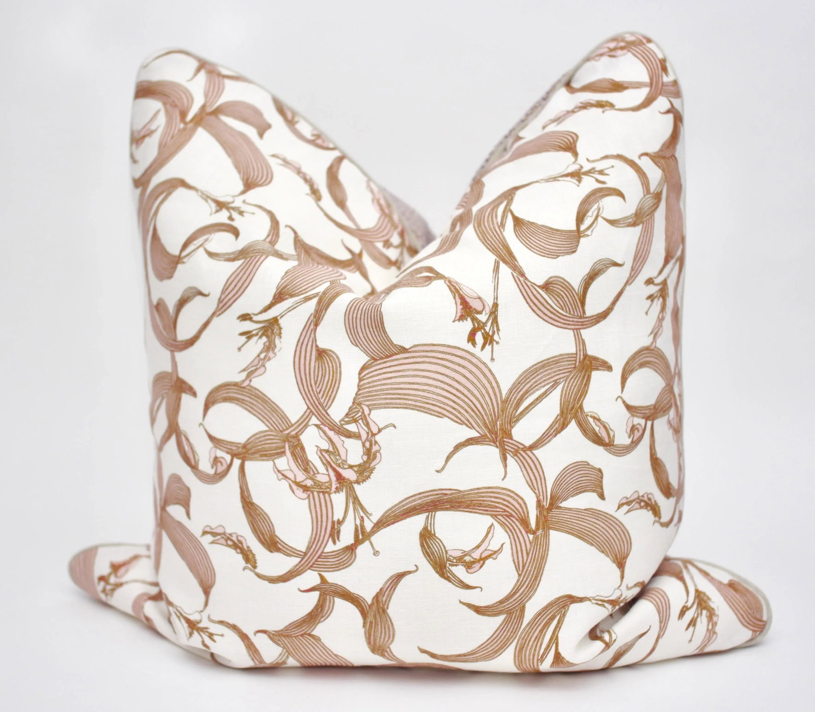Isobel "Lillium" 25" Square Belgian Linen Pillow - 6