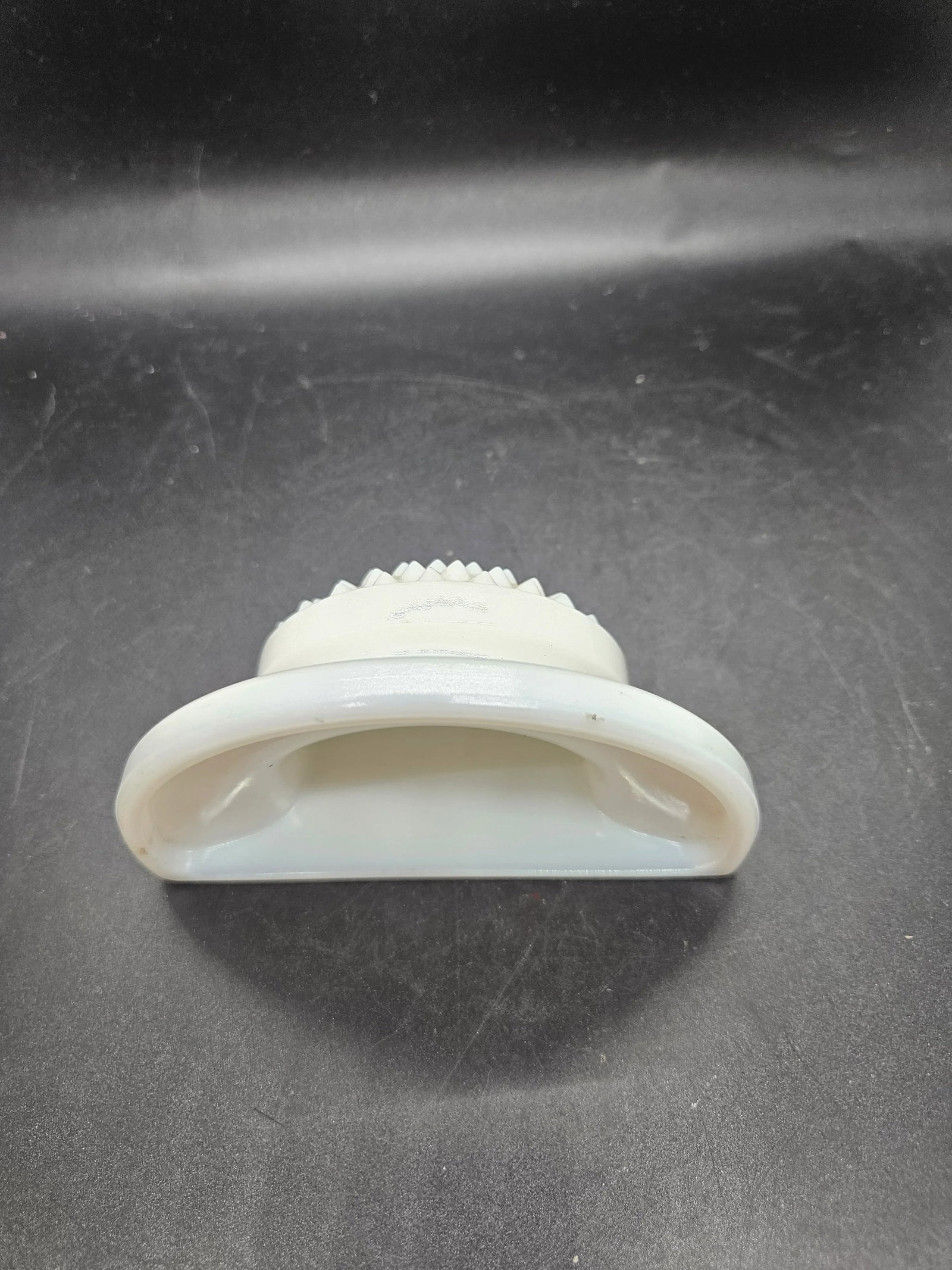 Vintage Milk Glass Wall Pocket, Hobnail - 2