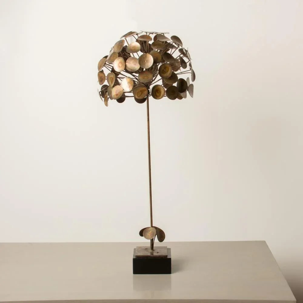 Topiary Sculpture In The Manner of C.Jere in Patinated Brass and Copper Circa 1970 - 2