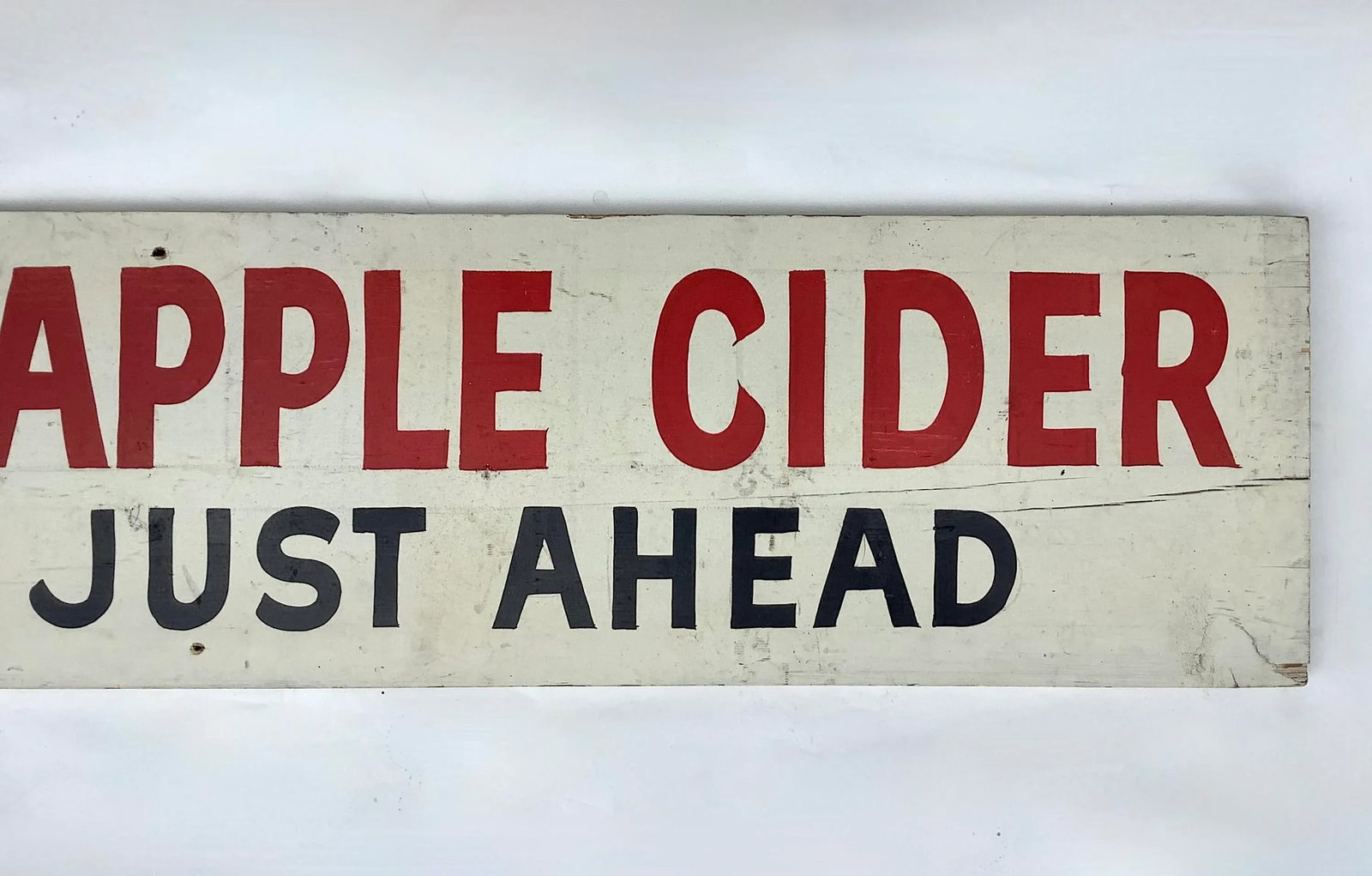 Vintage Wood Sweet Apple Cider Farmstand Sign - 3