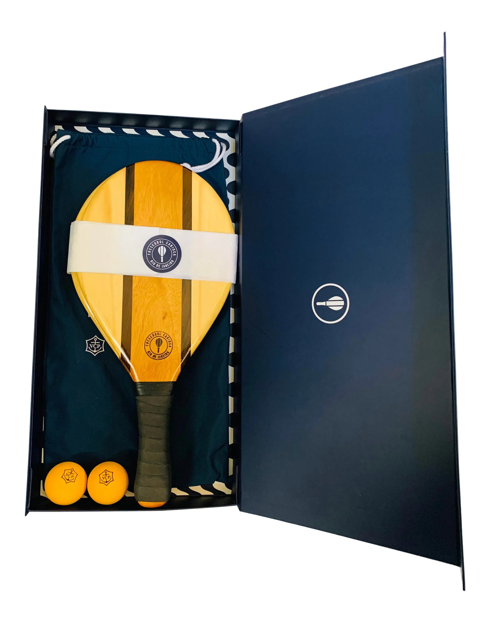 Veuve Clicquot Beach Bat Set by Frescobol Carioca: Veuve Clicquot Beach Bat Set by Frescobol Carioca ~ This mint condition beach bat set created for Veuve Clicquot available only at the Veuve Clicquot Polo Classic is the height of summer leisure