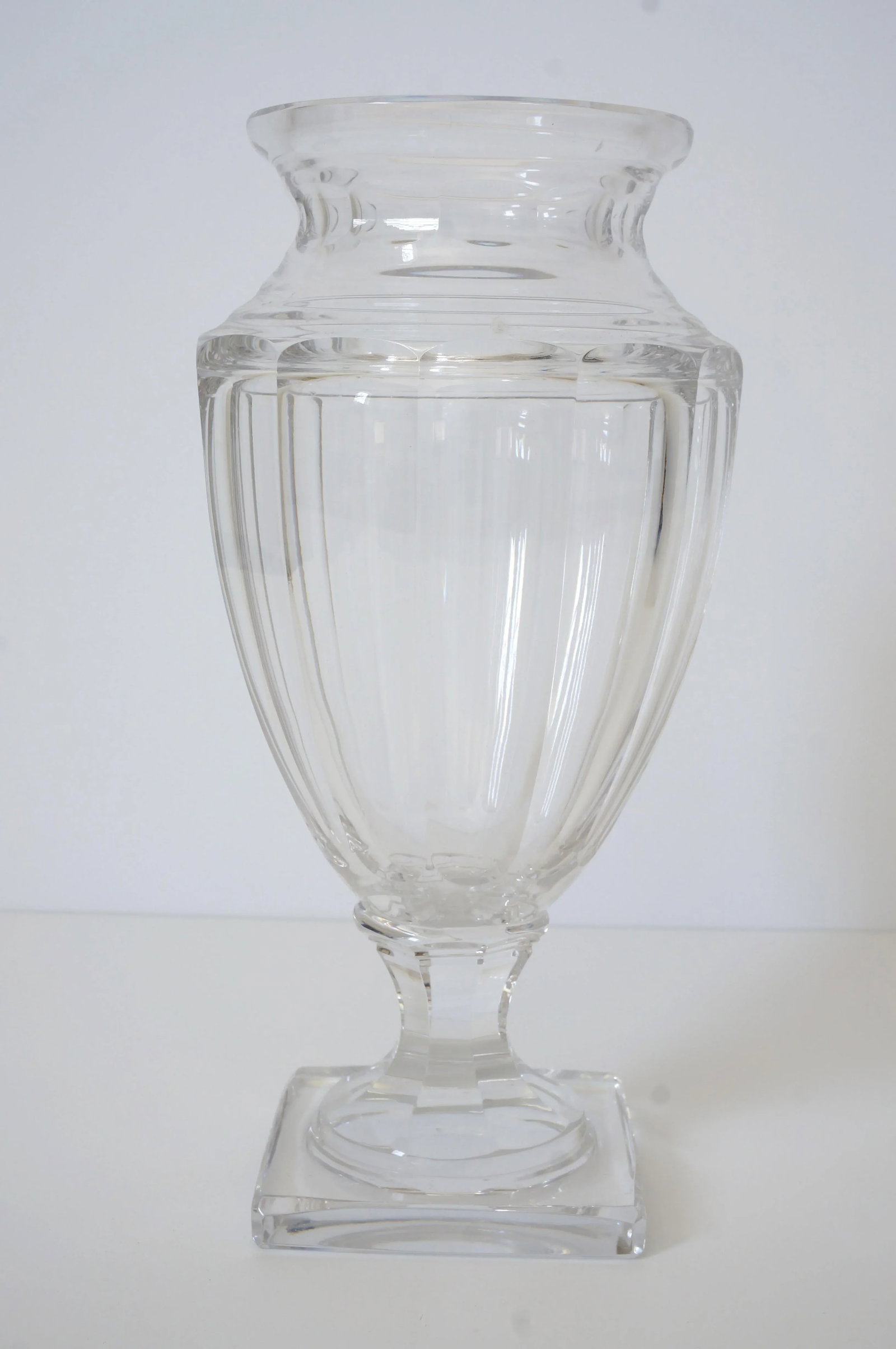 12"h Urn Vase 1940s Baccarat Style - 2