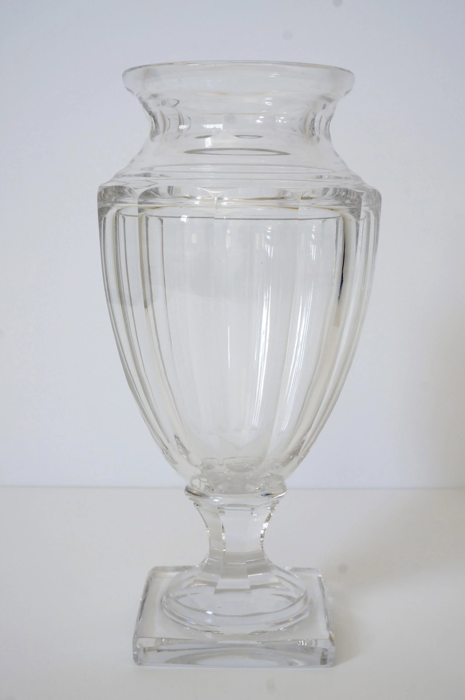 12"h Urn Vase 1940s Baccarat Style - 3