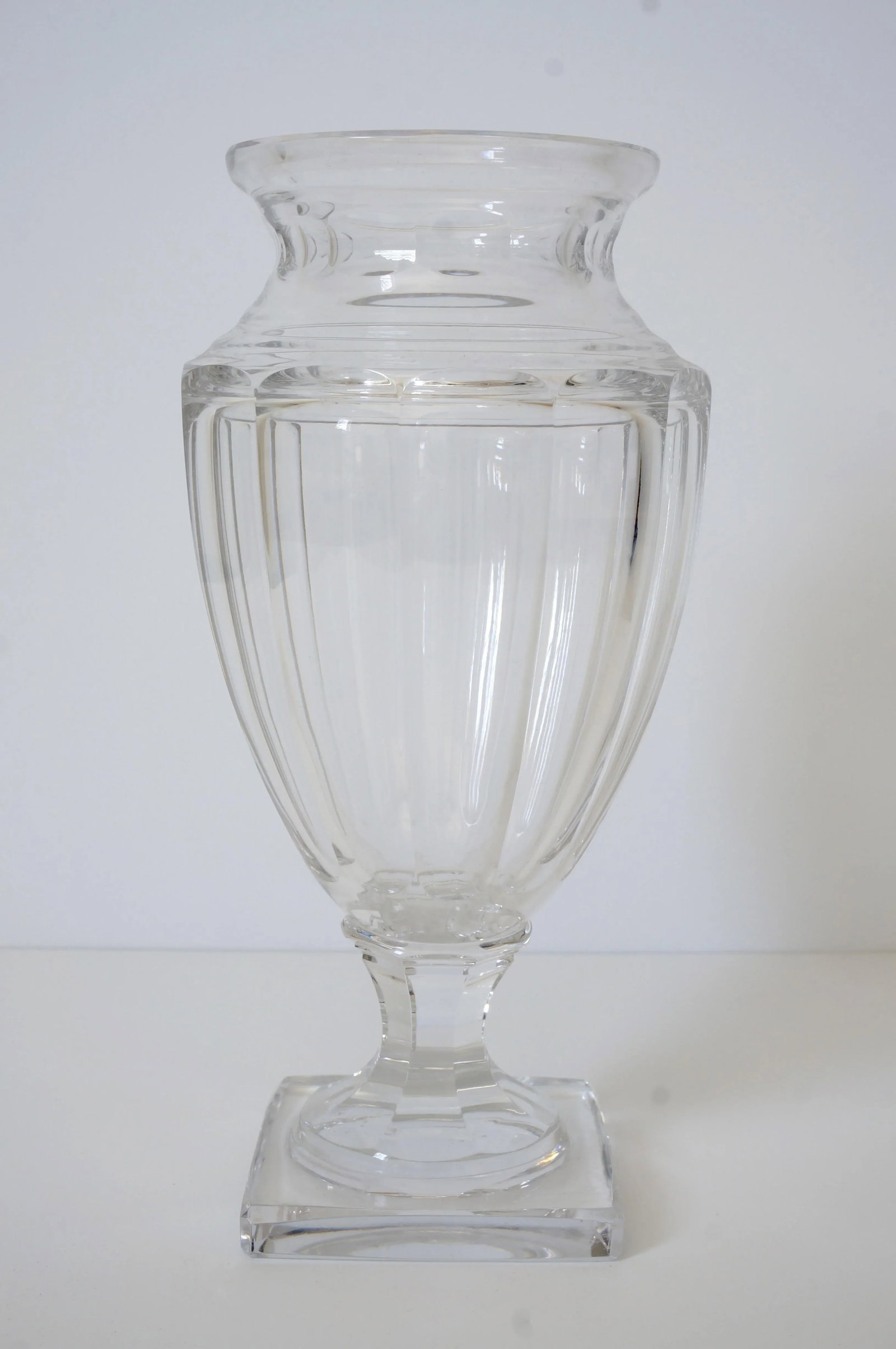 12"h Urn Vase 1940s Baccarat Style - 4