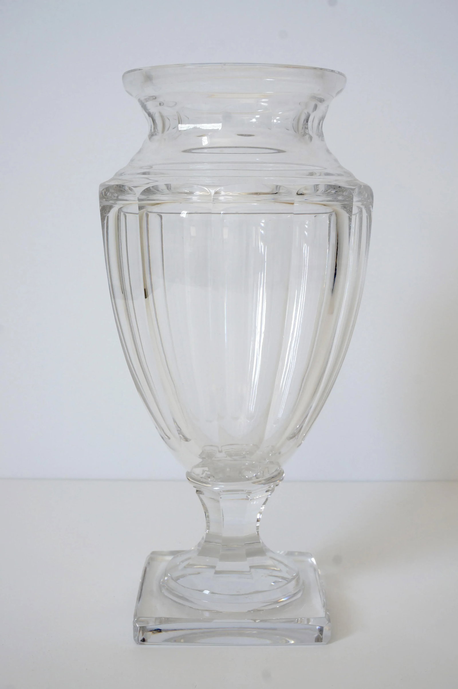 12"h Urn Vase 1940s Baccarat Style - 5