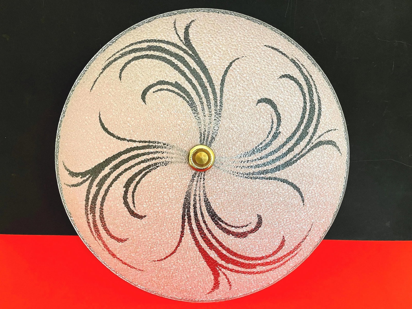 1950s Pink Leaf Sprays Ceiling Light - 12