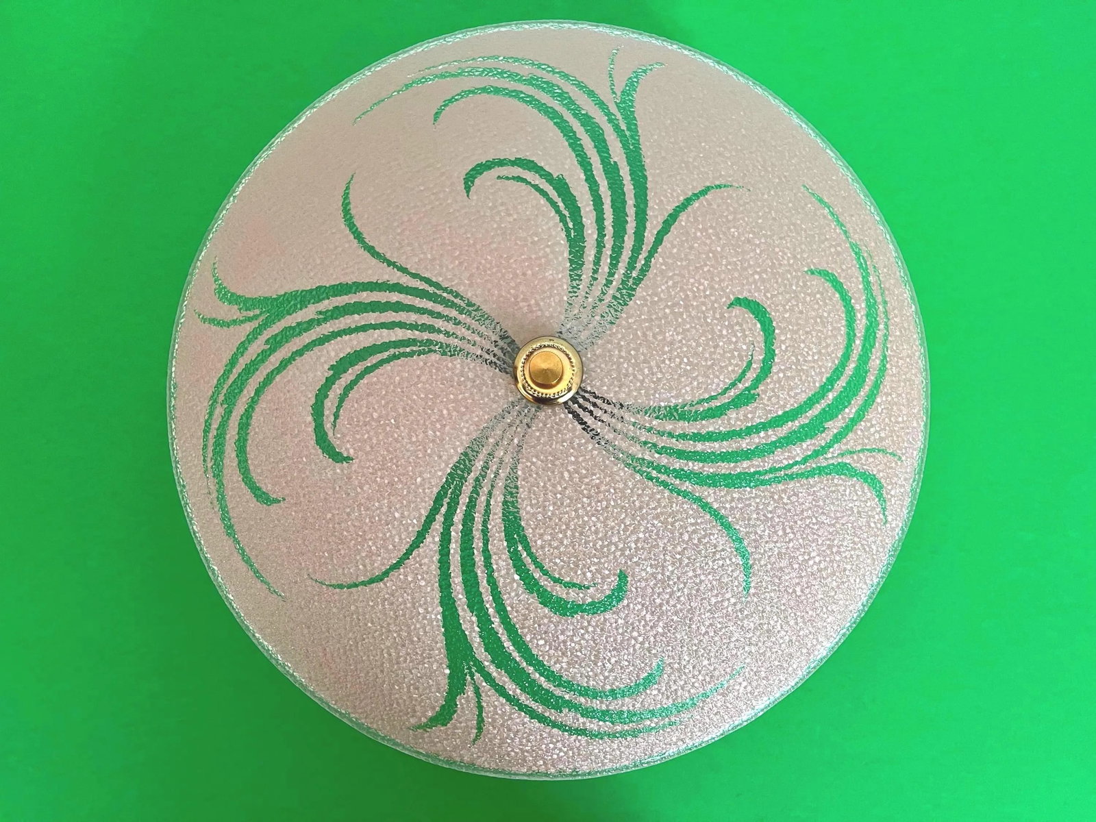 1950s Pink Leaf Sprays Ceiling Light - 3