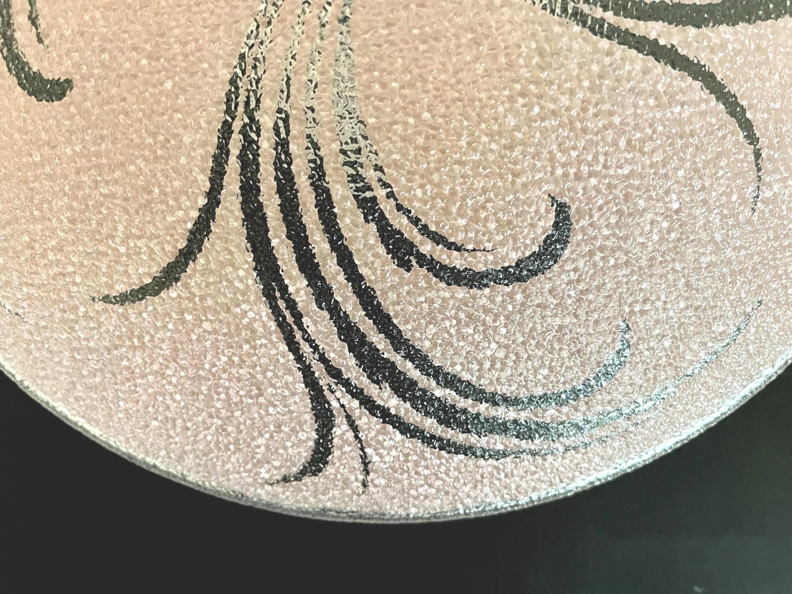 1950s Pink Leaf Sprays Ceiling Light - 8