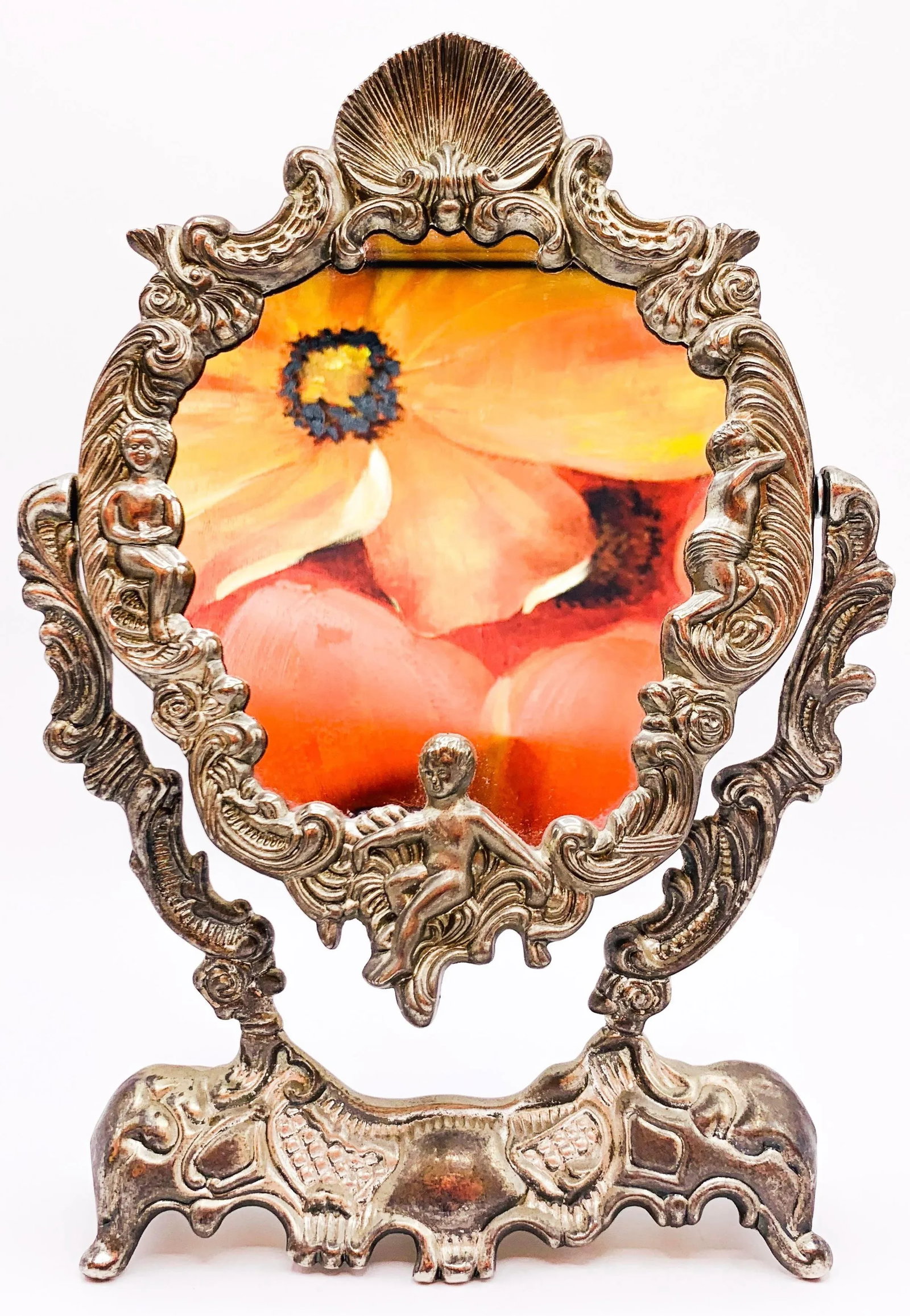 Art Nouveau French Dressing Table Mirror - 11