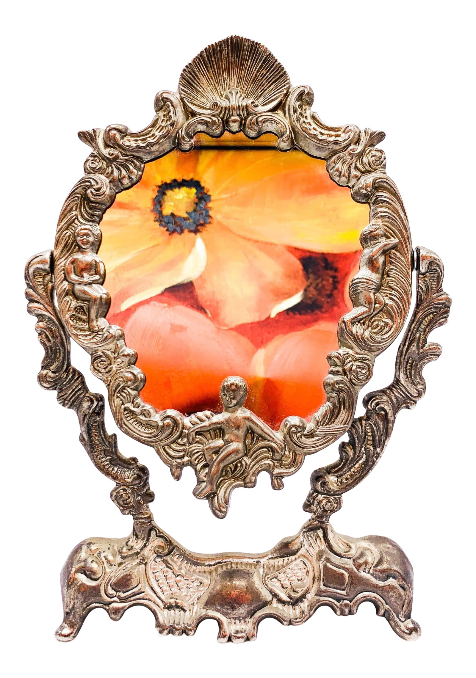 Art Nouveau French Dressing Table Mirror - 2