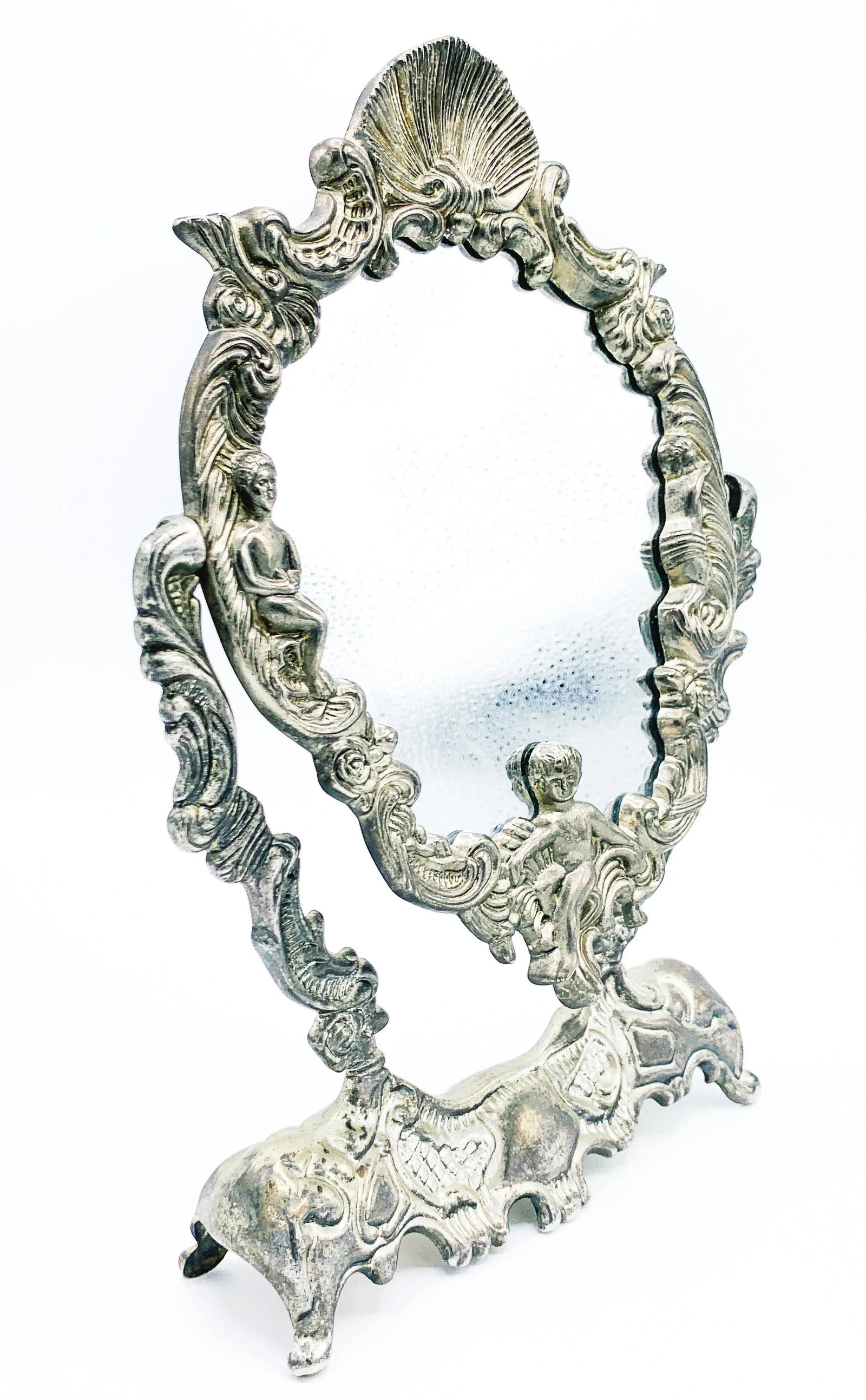 Art Nouveau French Dressing Table Mirror - 4